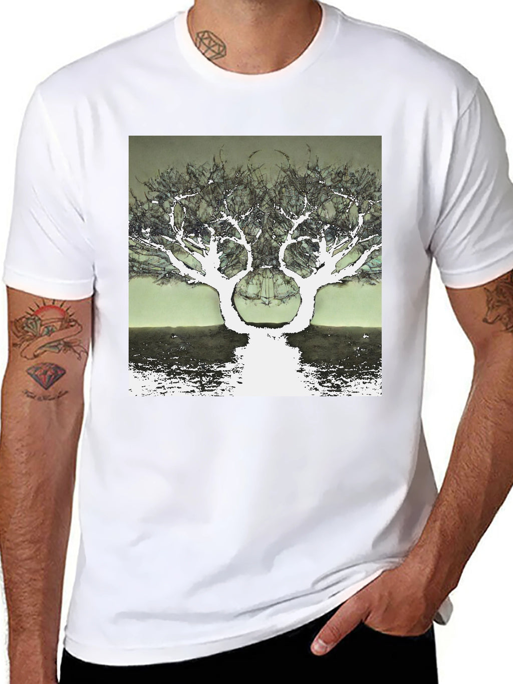 Surreal Tree Graphic T-Shirt - Unique Design