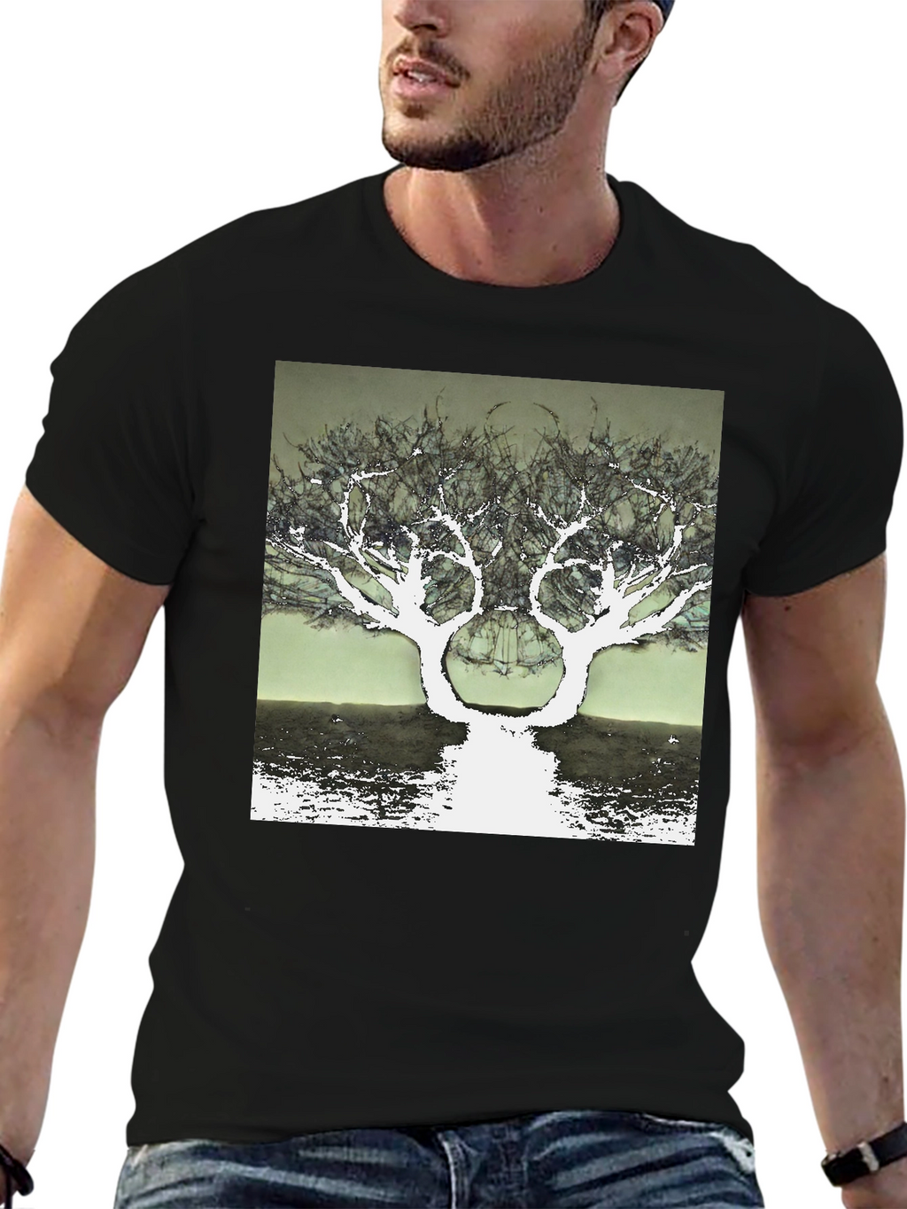 Surreal Tree Graphic T-Shirt - Unique Design