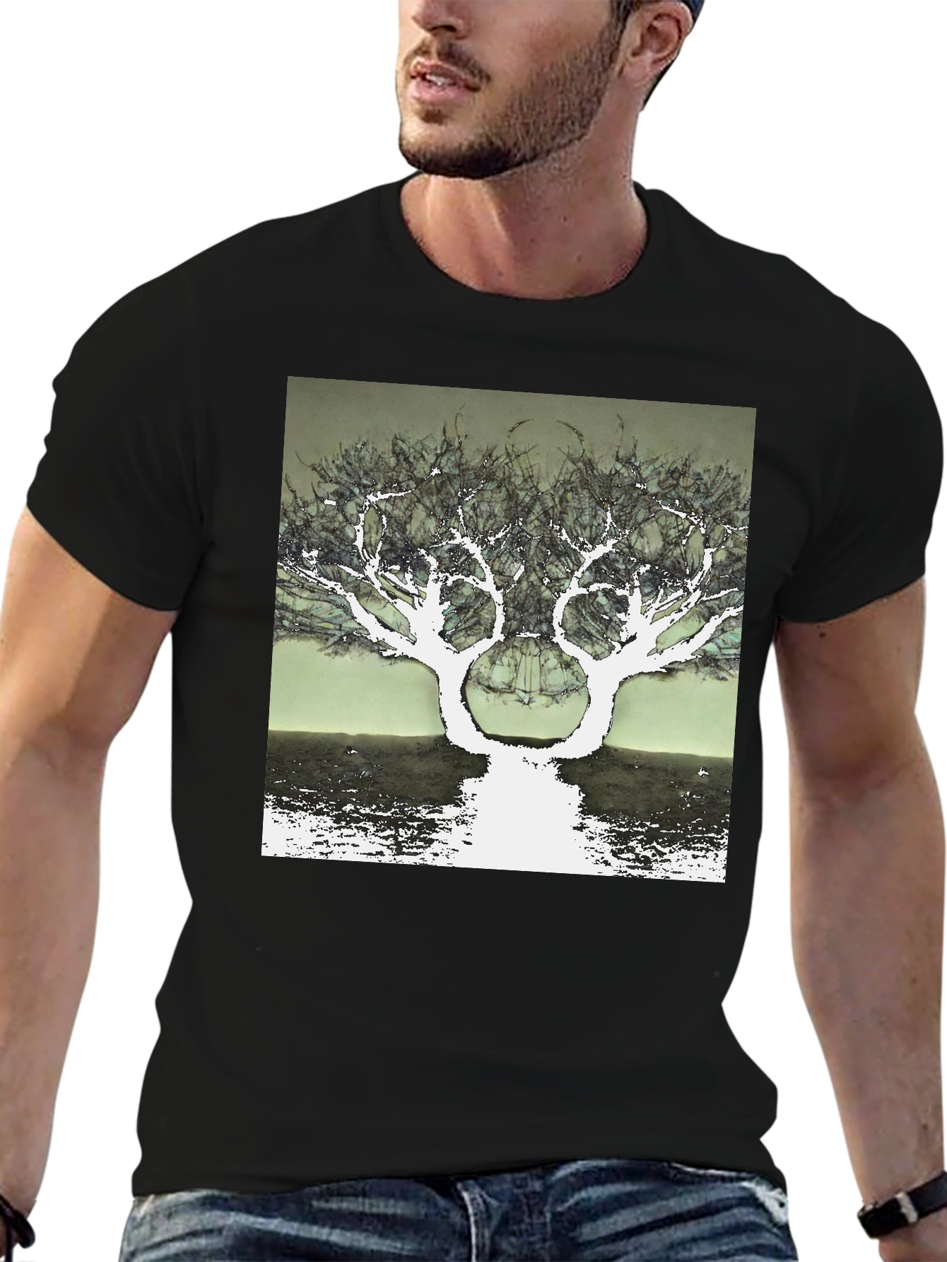 Surreal Tree Graphic T-Shirt - Unique Design
