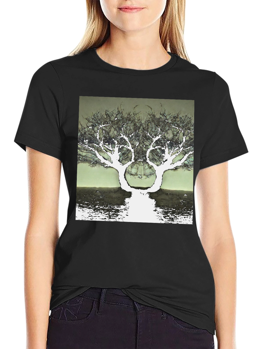 Surreal Tree Graphic T-Shirt - Unique Design