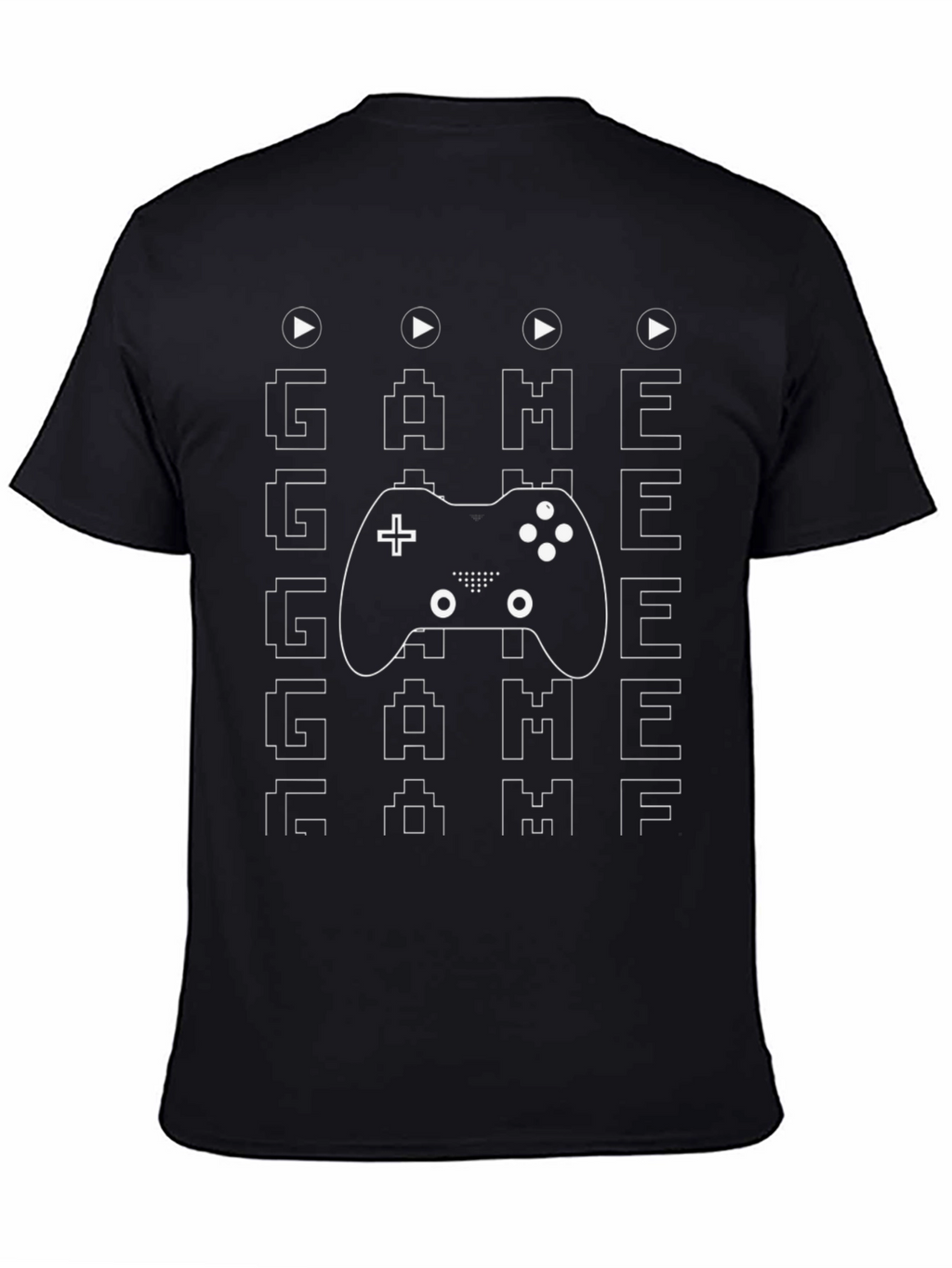 Game On T-Shirt - Gamer Style Black Tee