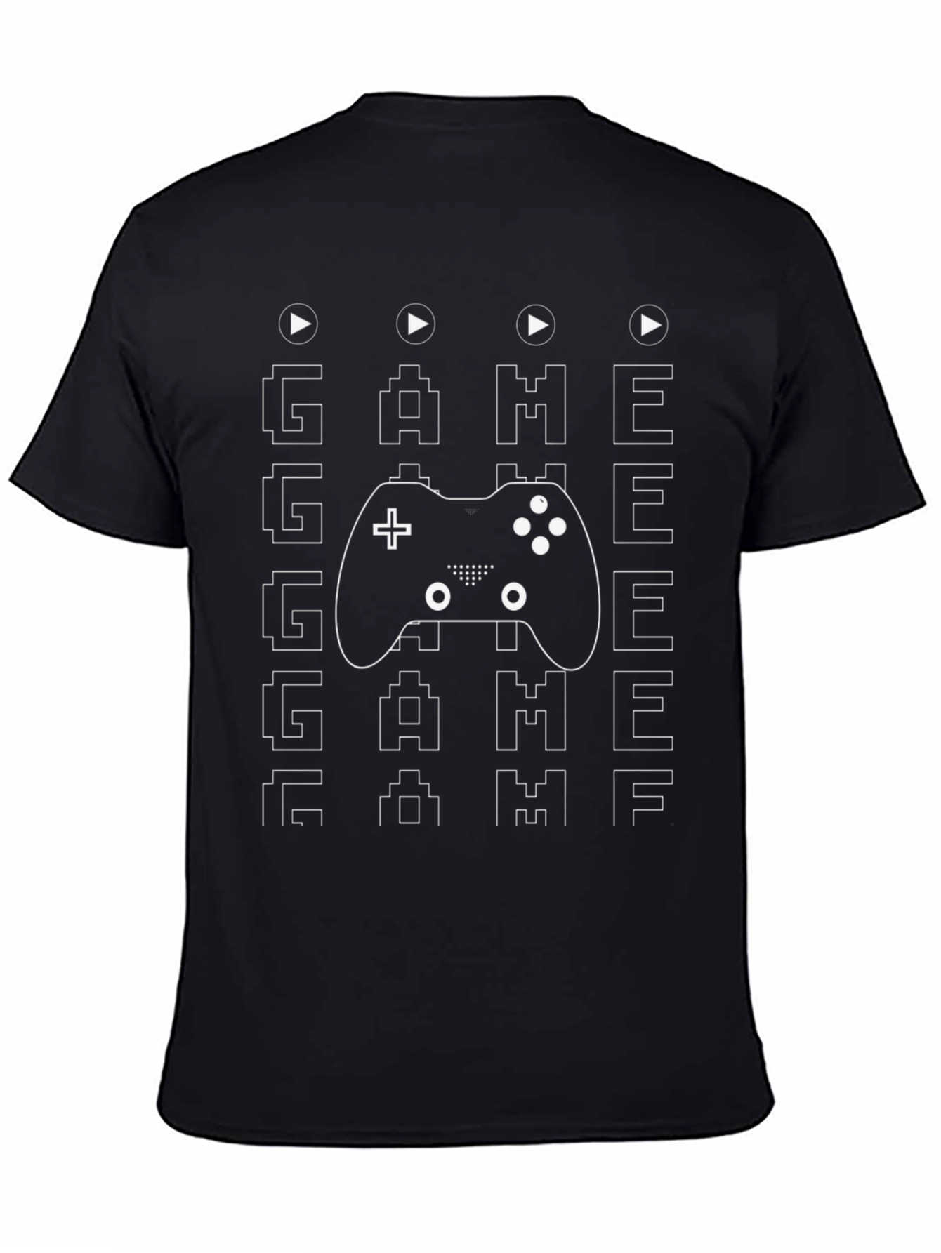 Game On T-Shirt - Gamer Style Black Tee