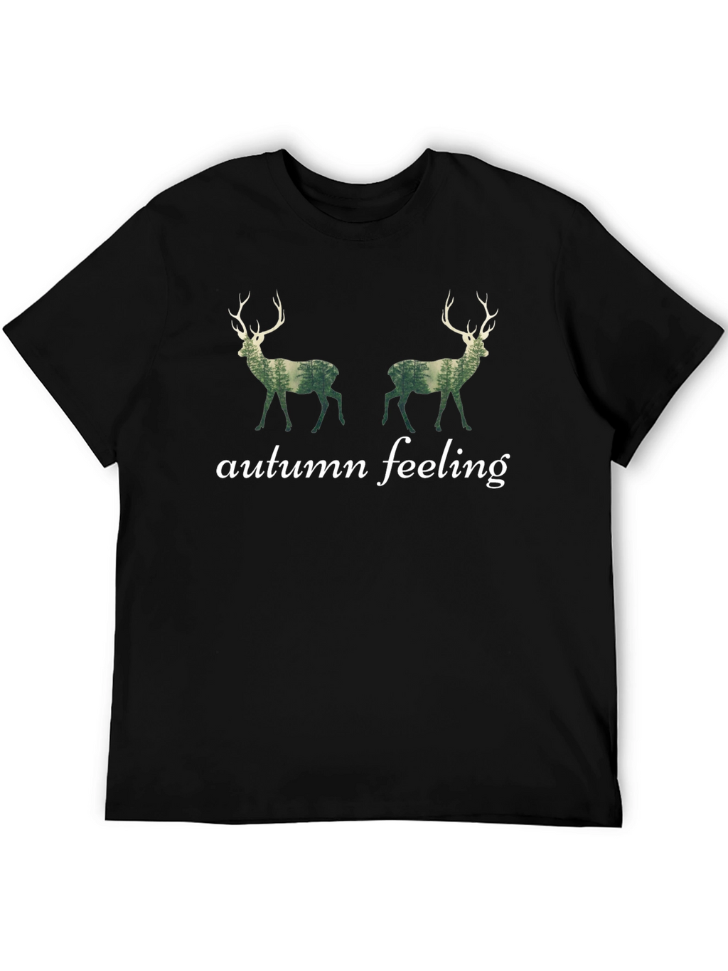 Autumn Feeling Deer Graphic T-Shirt