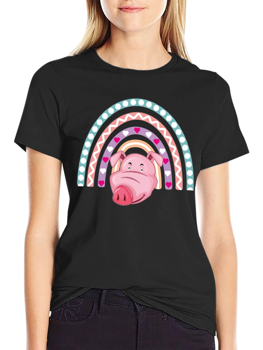 Rainbow Pig Graphic Tee
