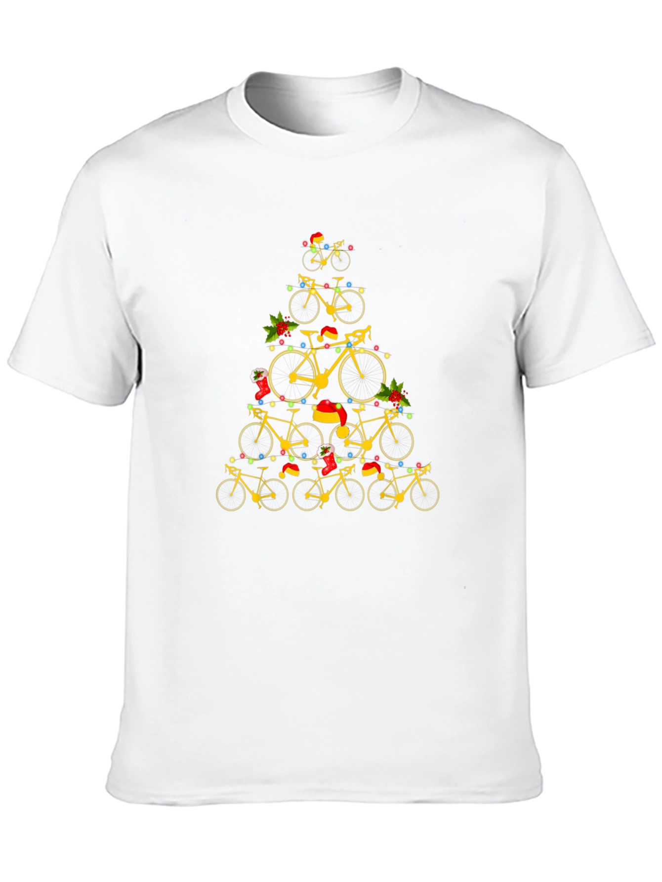 Bicycle Christmas Tree Graphic Tee