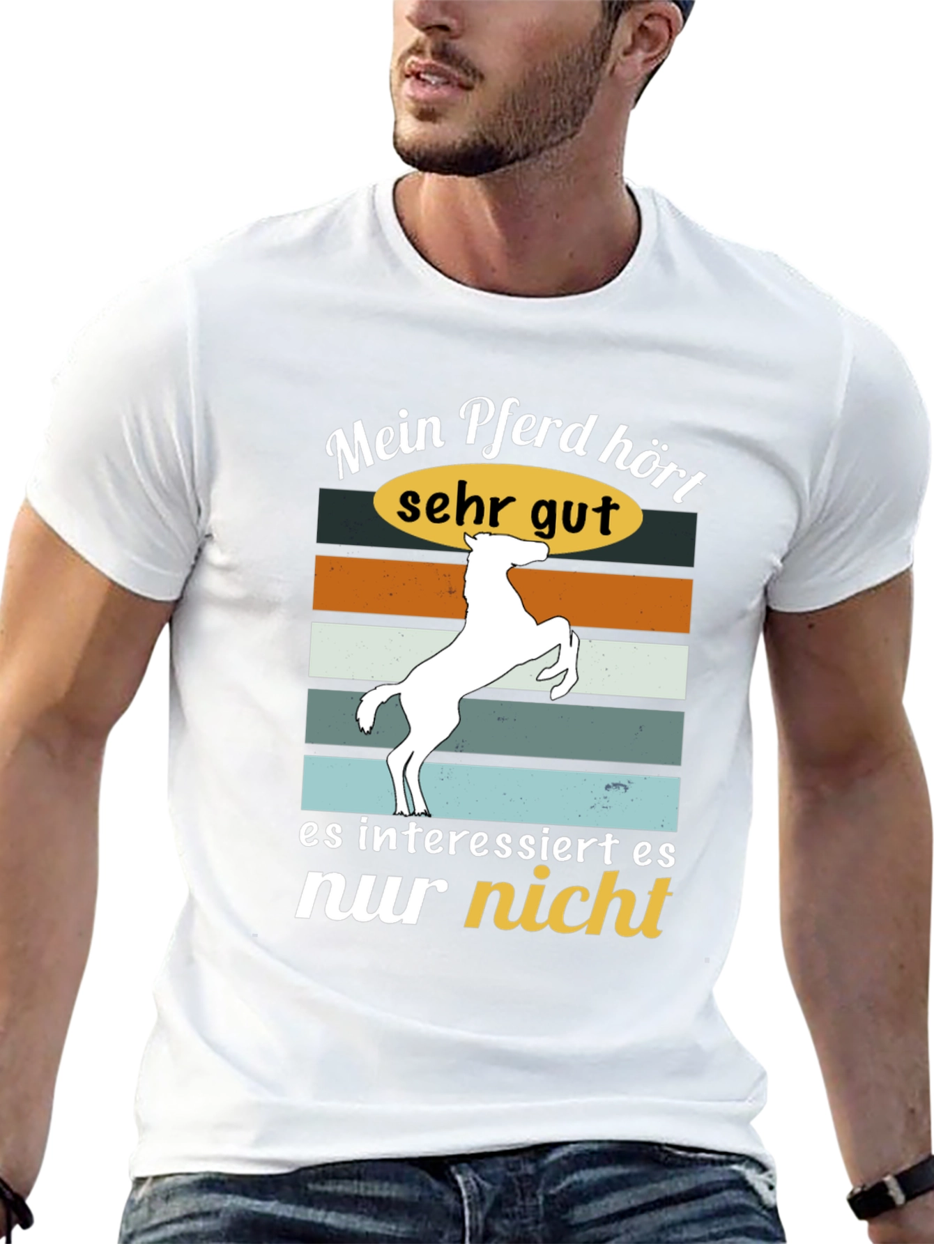 Funny Horse T-Shirt - Mein Pferd hört sehr gut