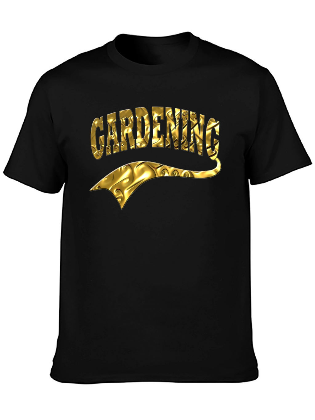 Gardening T-Shirt - Gold Foil Design