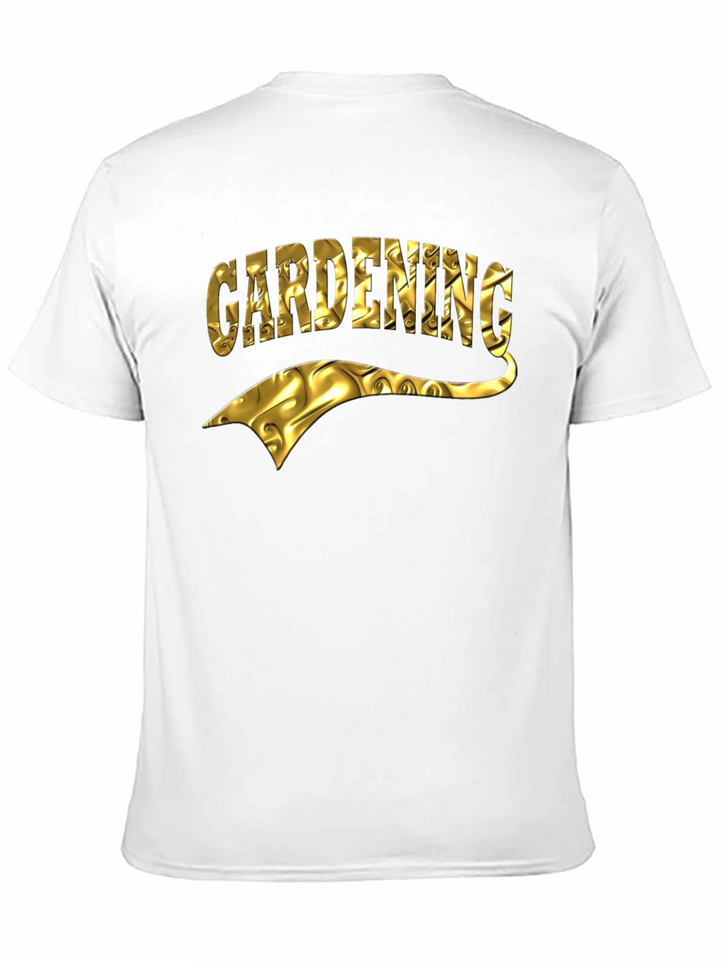 Gardening T-Shirt - Gold Foil Design