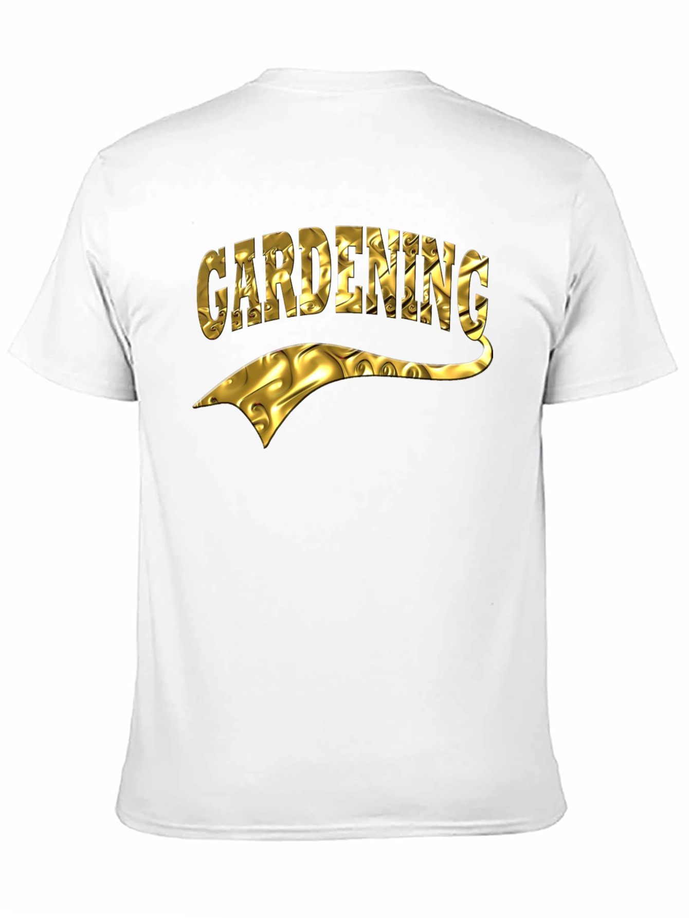 Gardening T-Shirt - Gold Foil Design