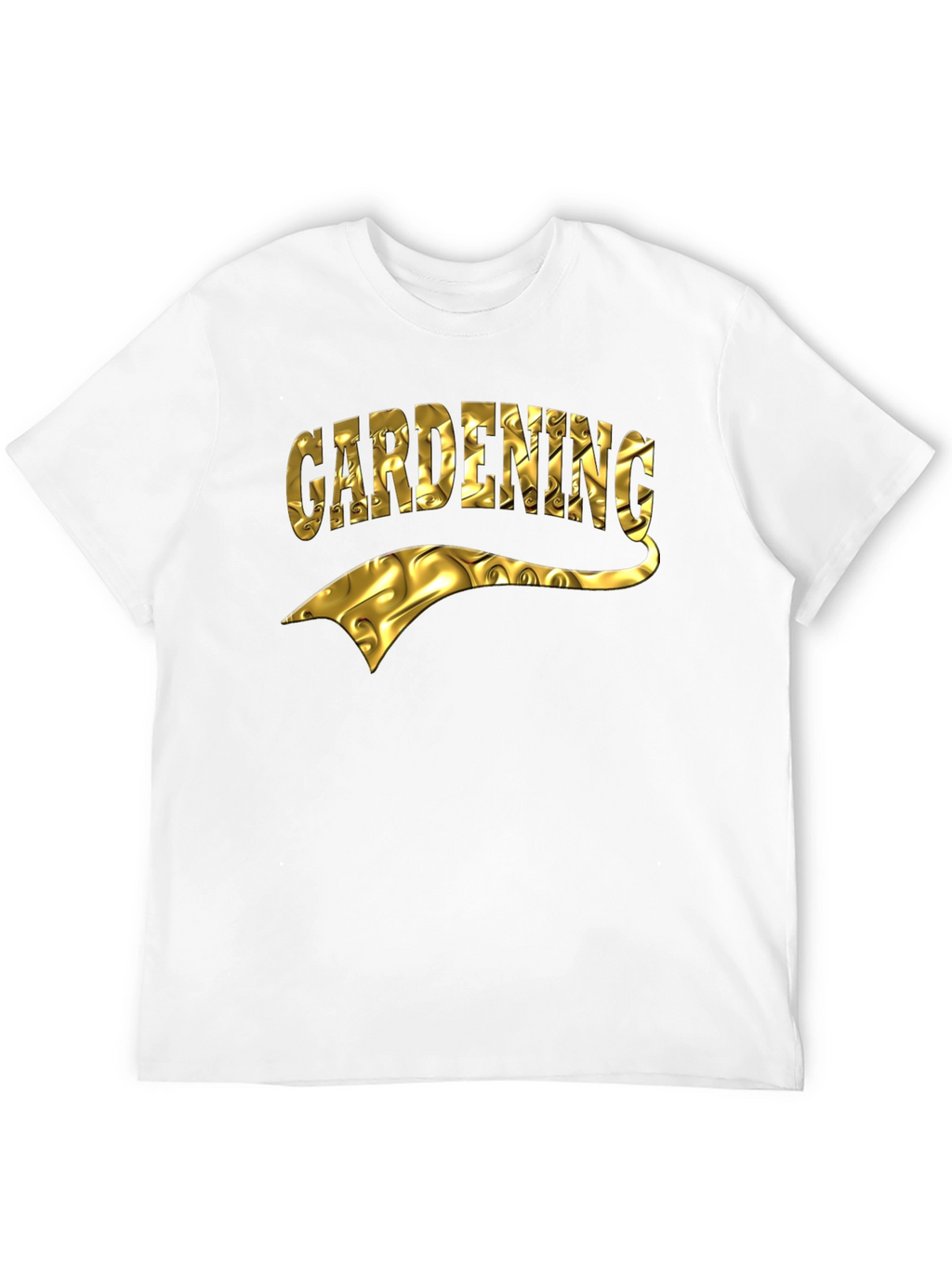 Gardening T-Shirt - Gold Foil Design