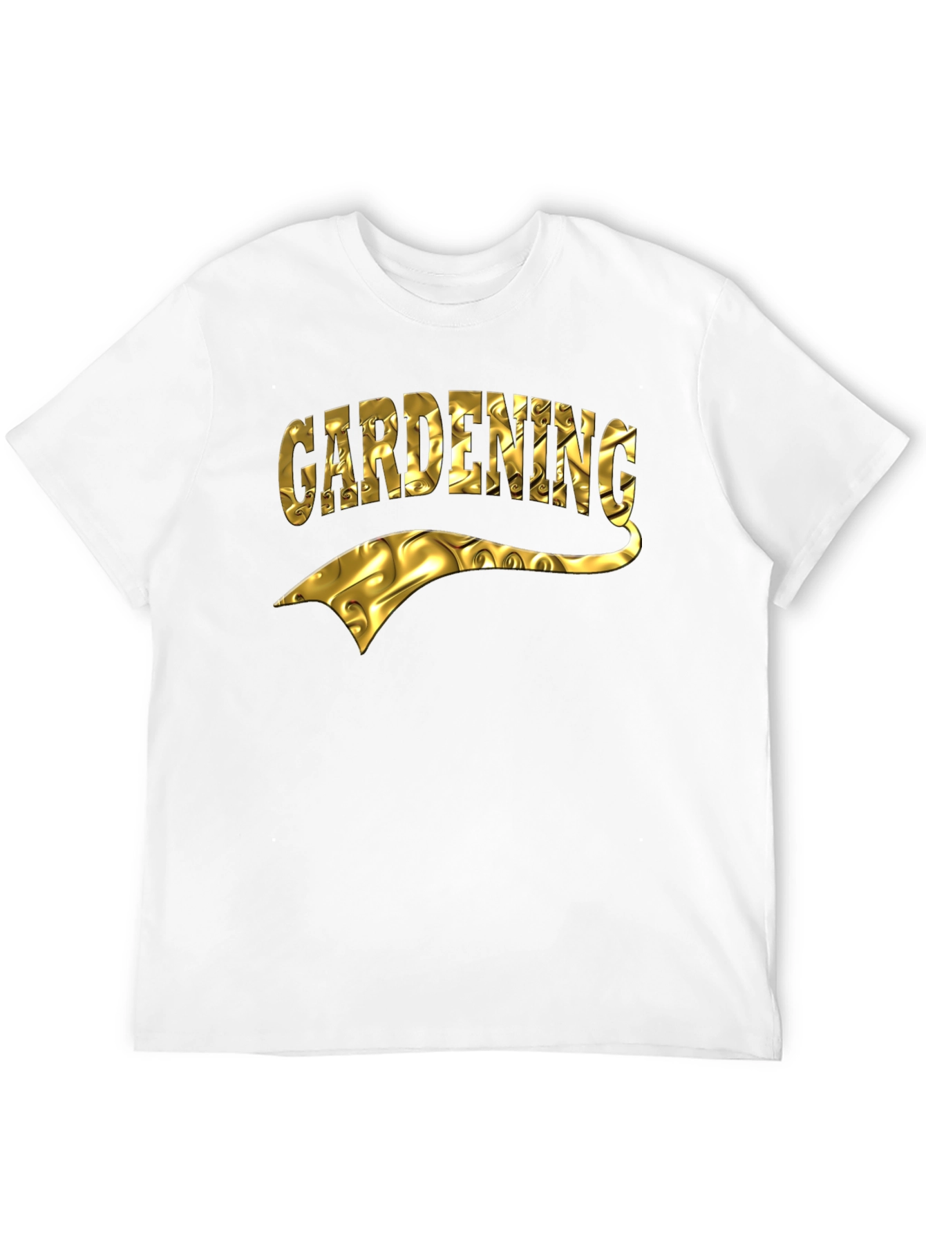 Gardening T-Shirt - Gold Foil Design