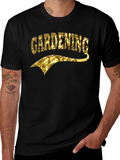 Gardening T-Shirt - Gold Foil Design