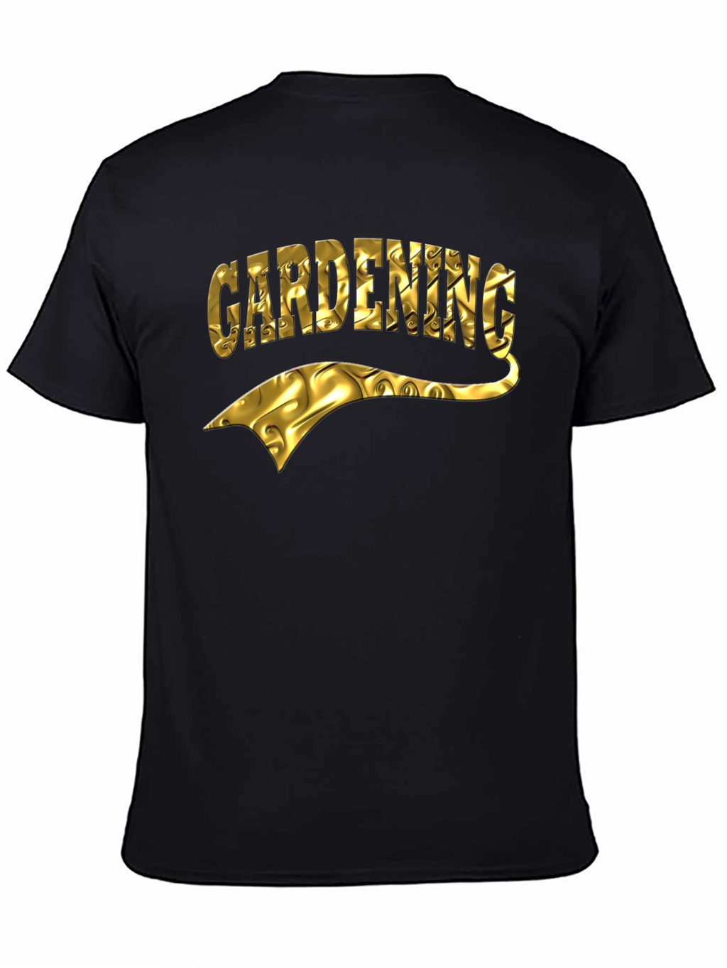 Gardening T-Shirt - Gold Foil Design
