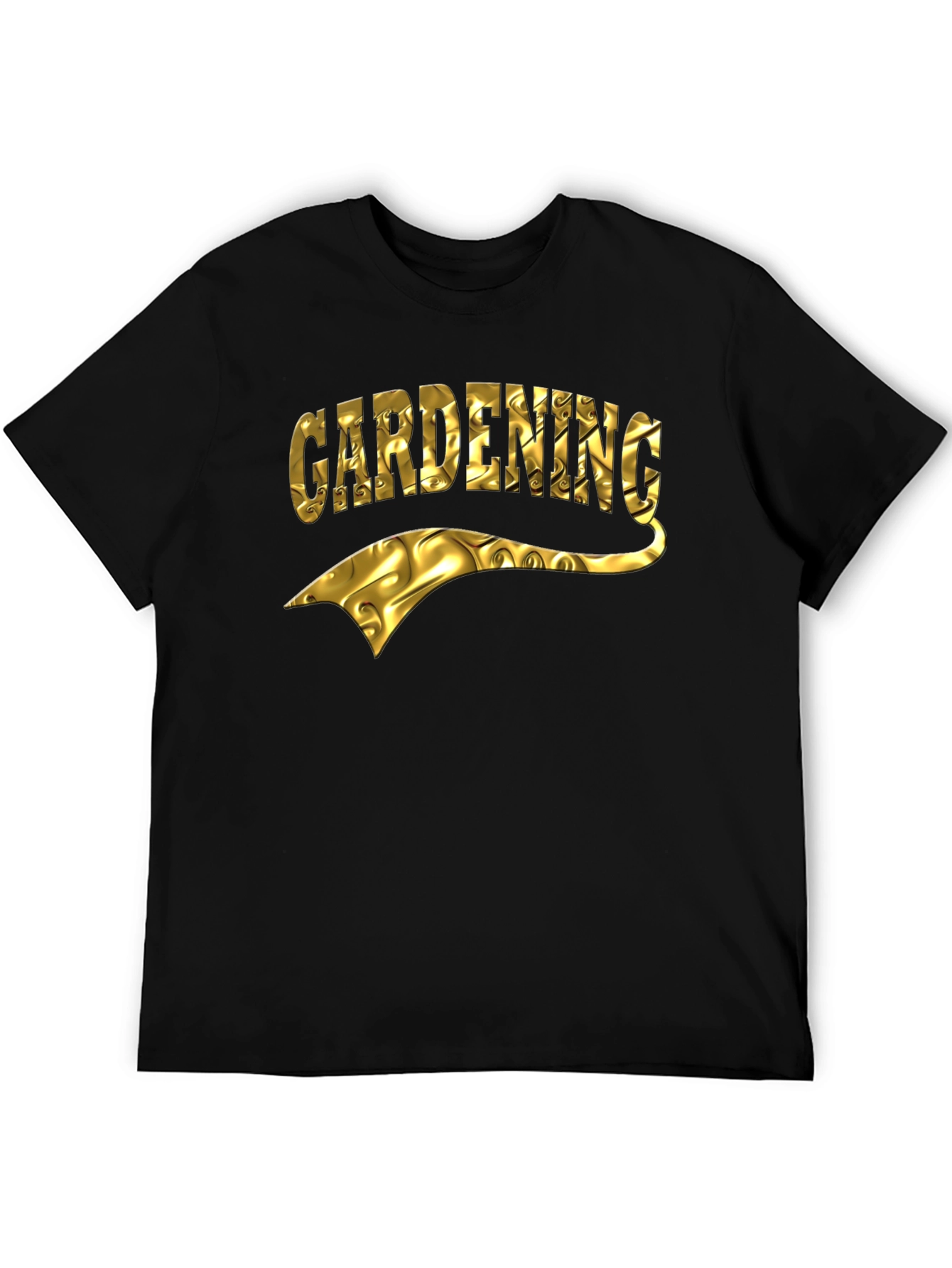 Gardening T-Shirt - Gold Foil Design
