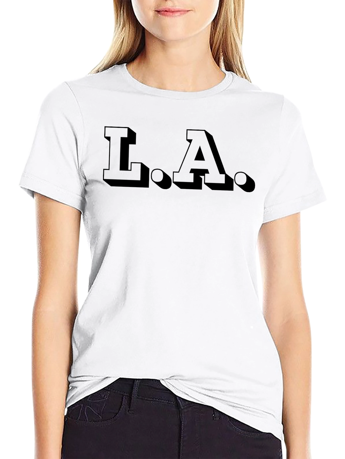 LA Graphic Tee - Minimalist Design Casual Comfort