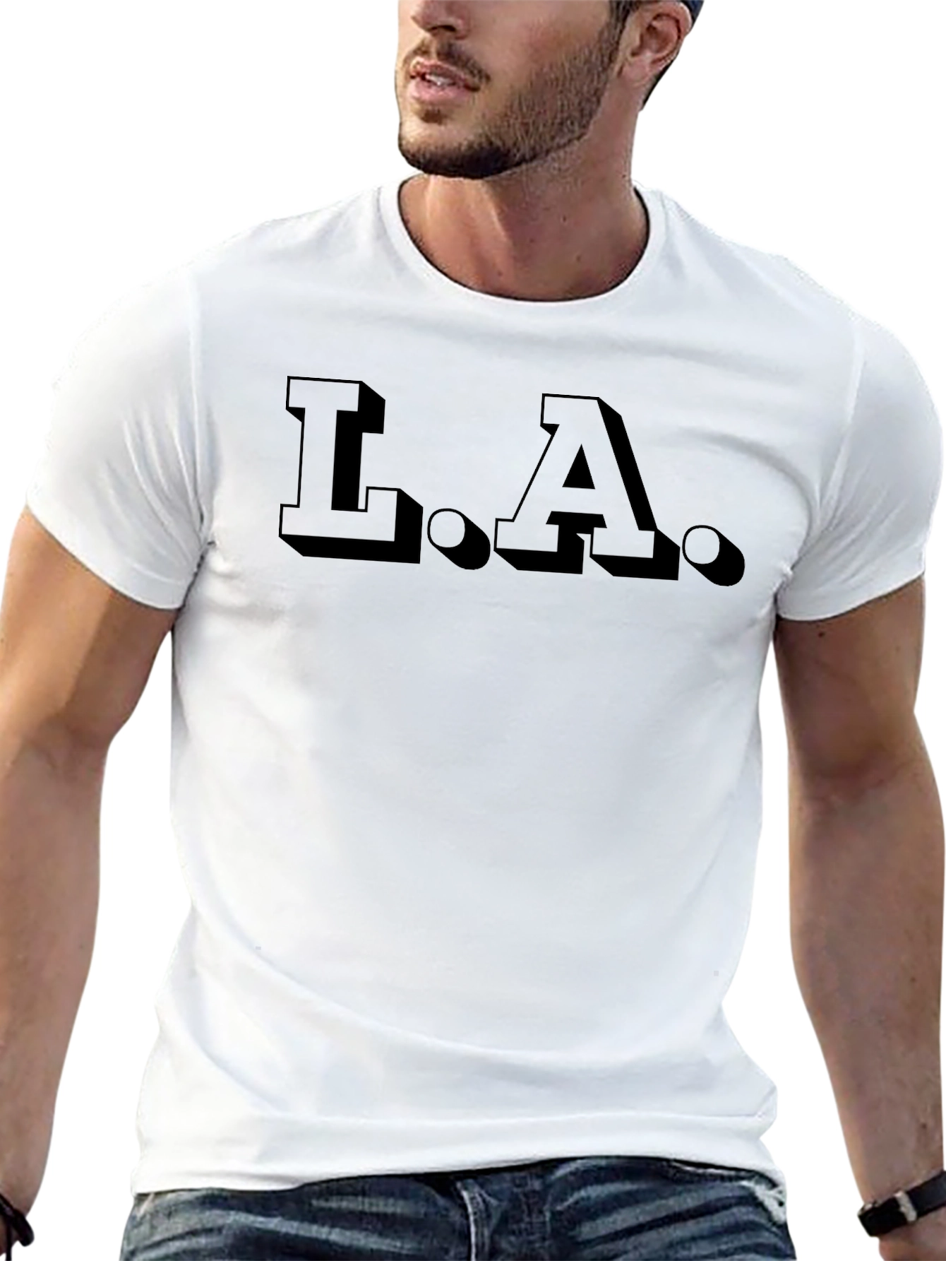 LA Graphic Tee - Minimalist Design Casual Comfort