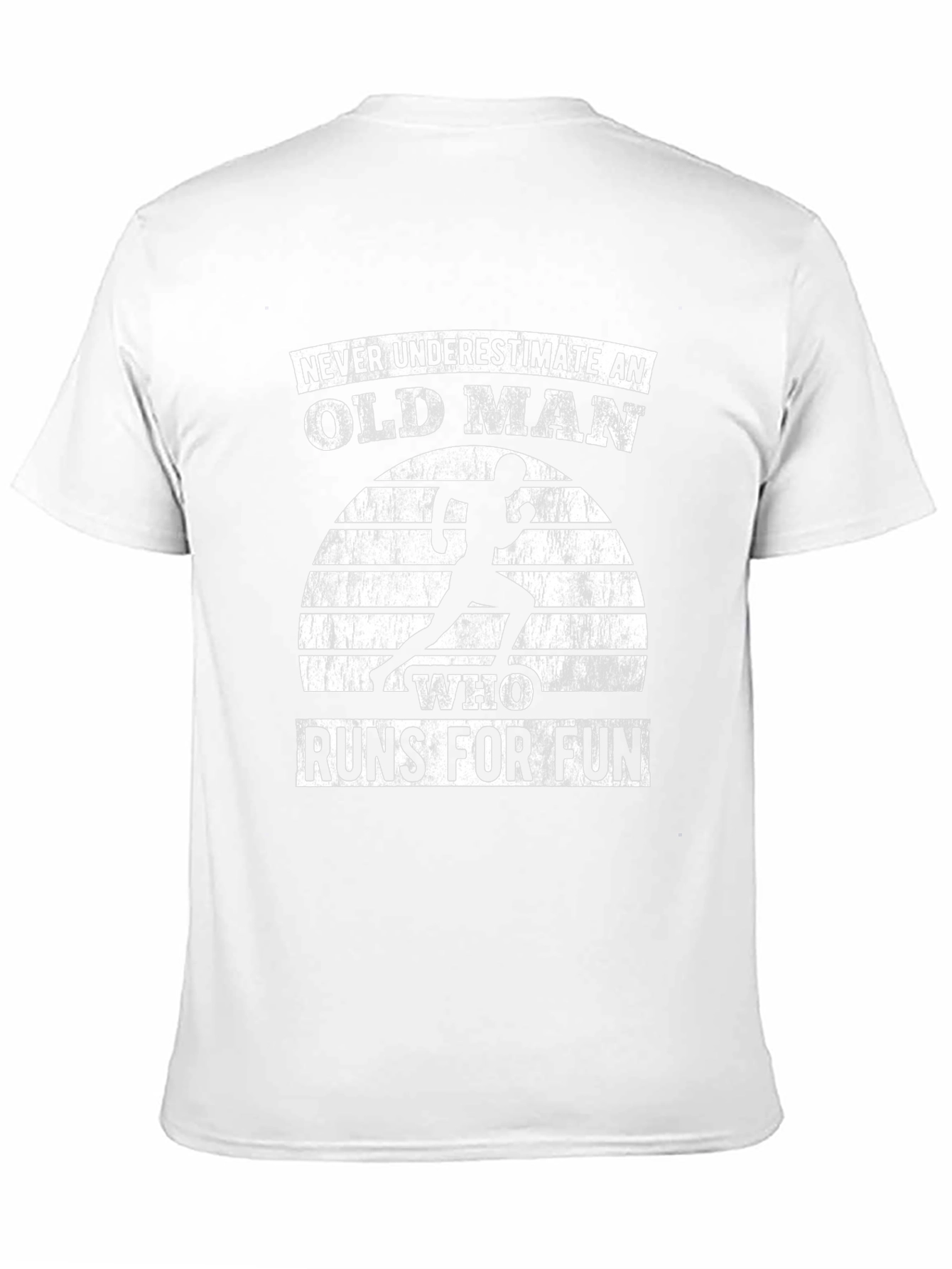 Old Man Runs For Fun Graphic T-Shirt