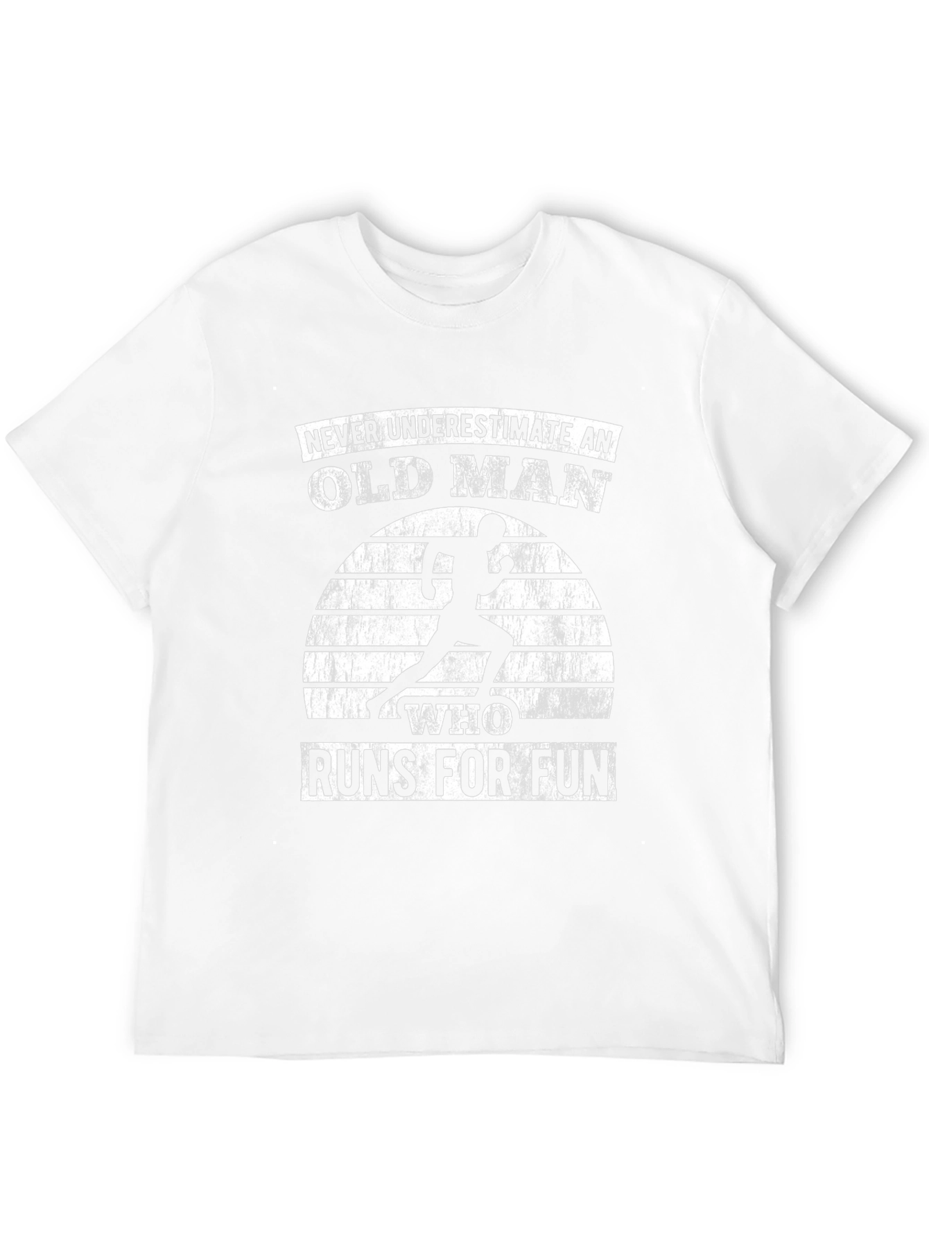 Old Man Runs For Fun Graphic T-Shirt