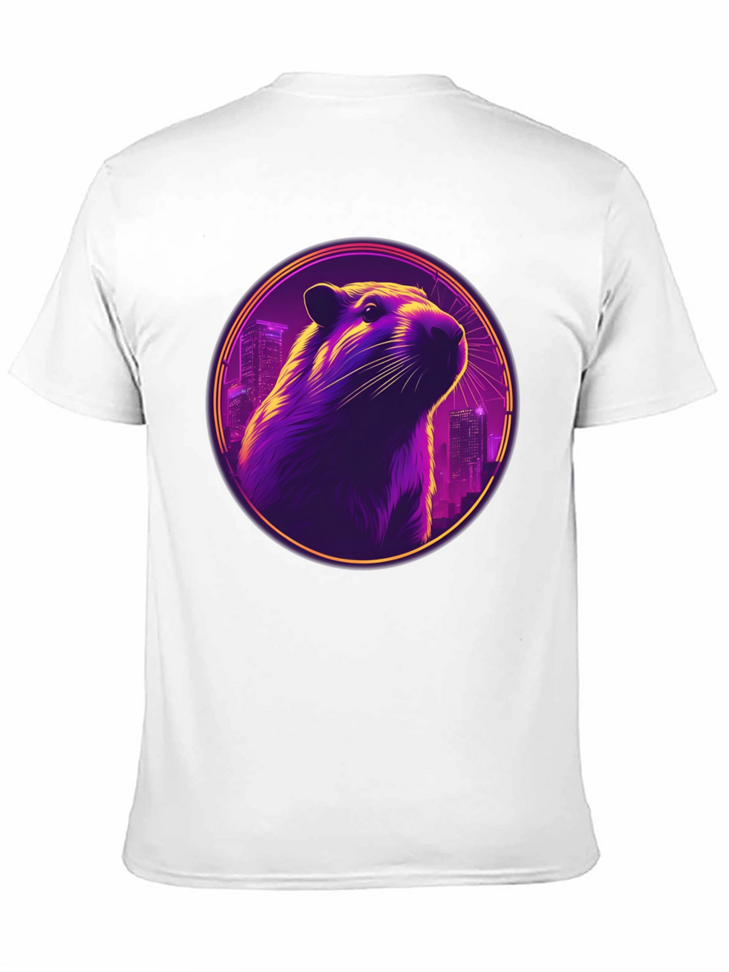 Retro Groundhog Cityscape Graphic Tee