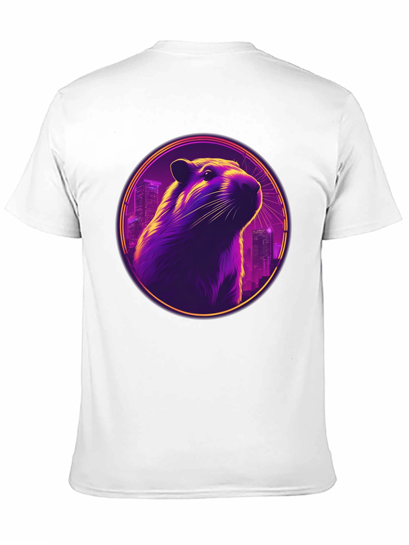 Retro Groundhog Cityscape Graphic Tee