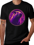 Retro Groundhog Cityscape Graphic Tee