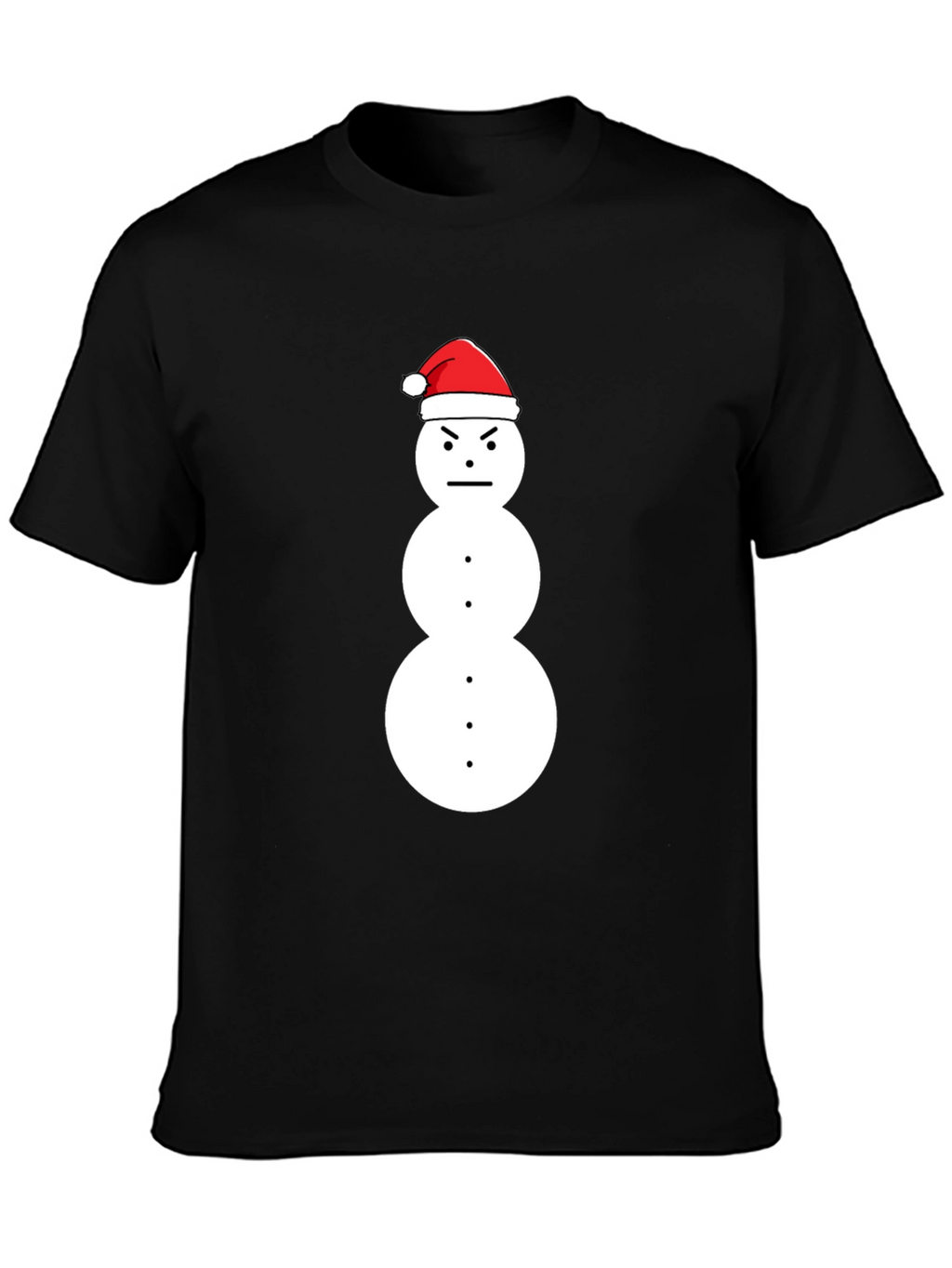 Grumpy Snowman Christmas T-Shirt - Holiday Humor Tee