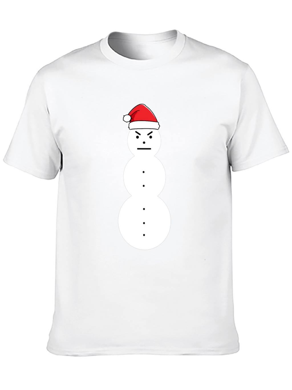 Grumpy Snowman Christmas T-Shirt - Holiday Humor Tee