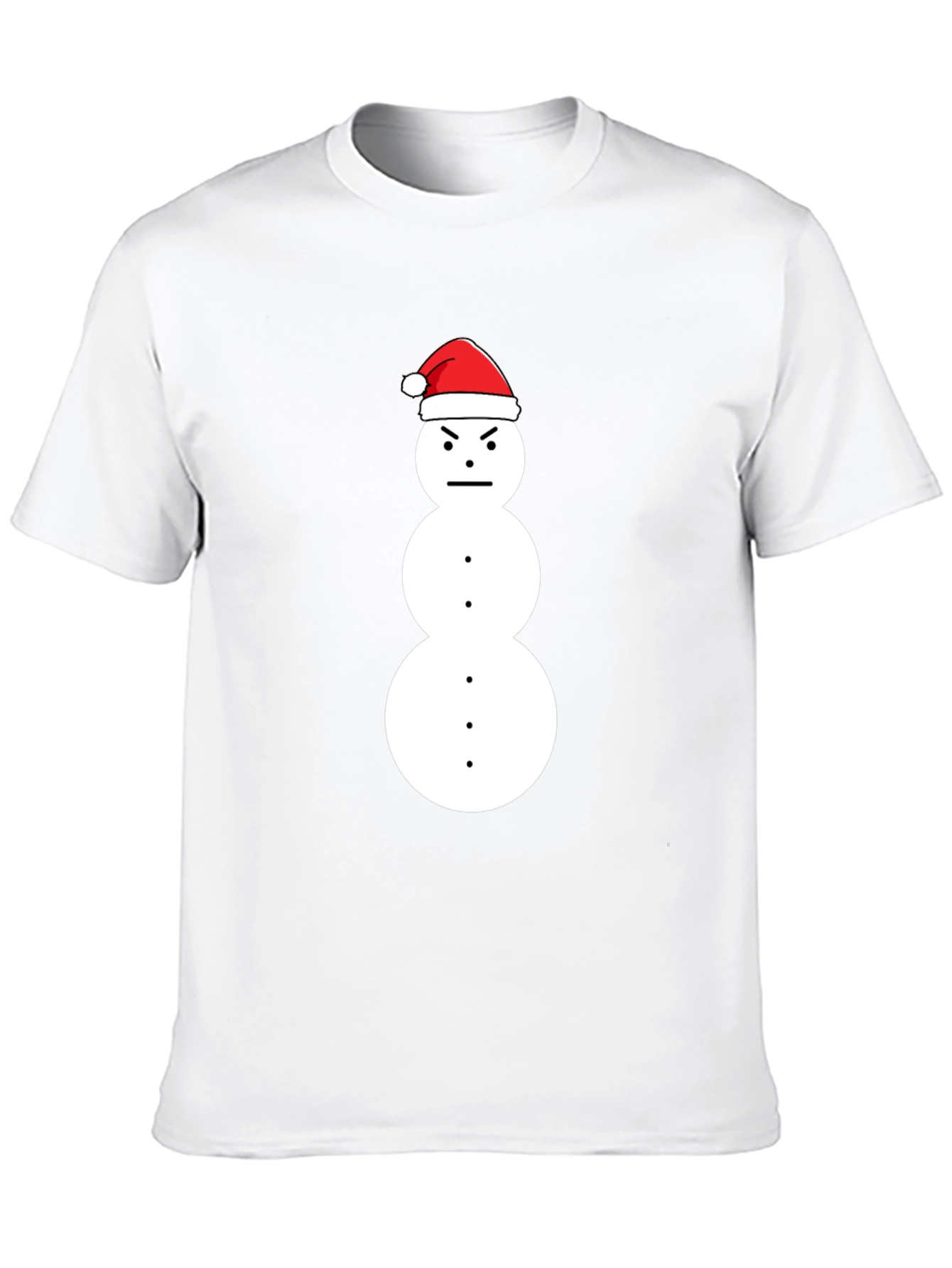 Grumpy Snowman Christmas T-Shirt - Holiday Humor Tee