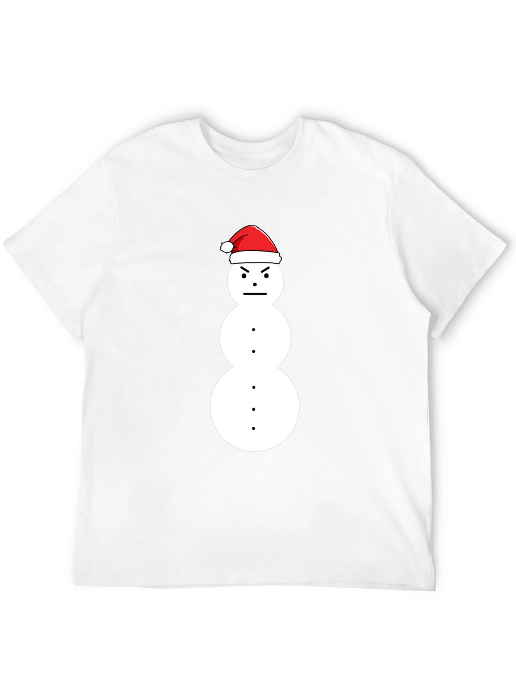 Grumpy Snowman Christmas T-Shirt - Holiday Humor Tee