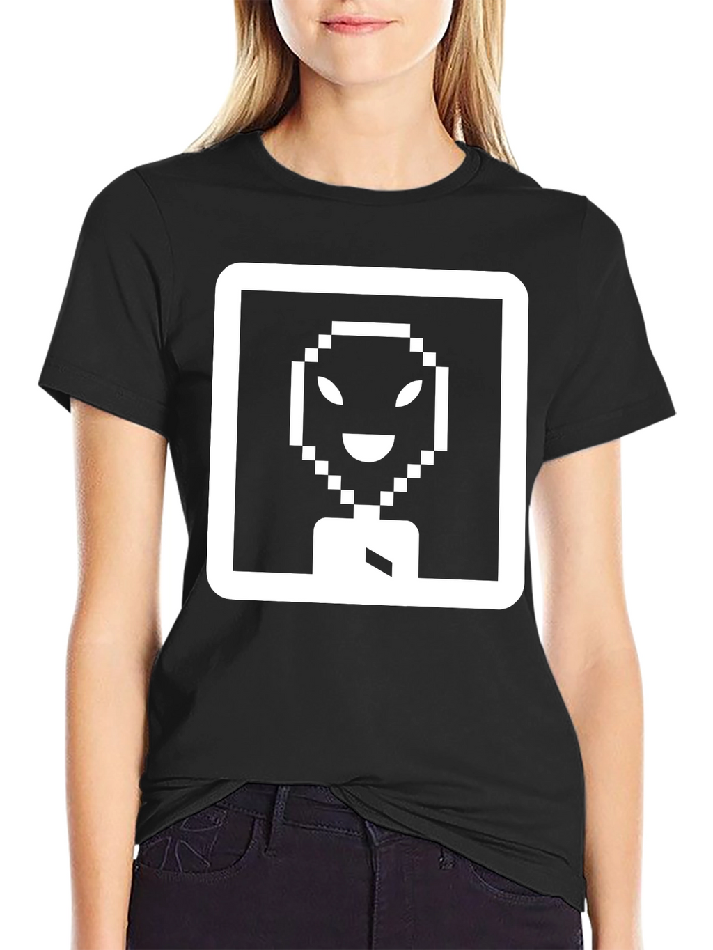 Pixel Alien Graphic Tee - Retro Style T-Shirt