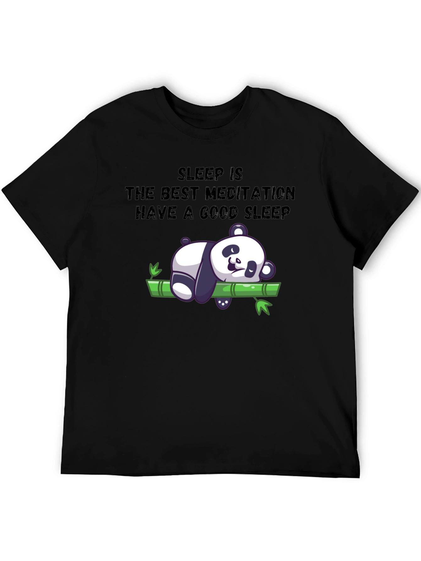 Sleep Meditation Panda T-Shirt - Relax & Sleep Well