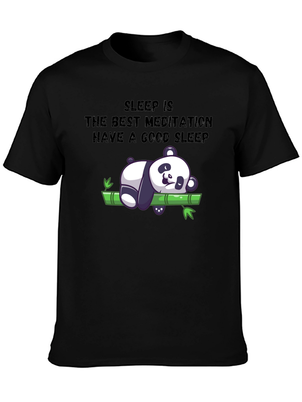 Sleep Meditation Panda T-Shirt - Relax & Sleep Well