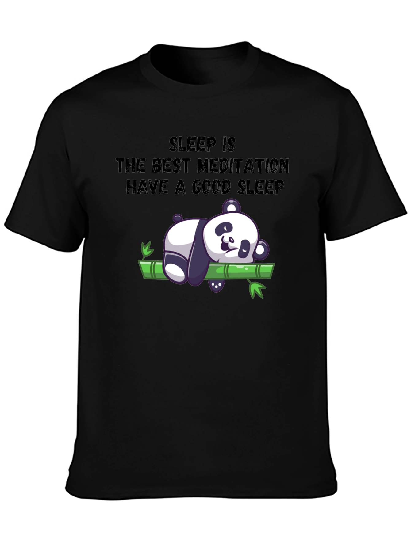 Sleep Meditation Panda T-Shirt - Relax & Sleep Well