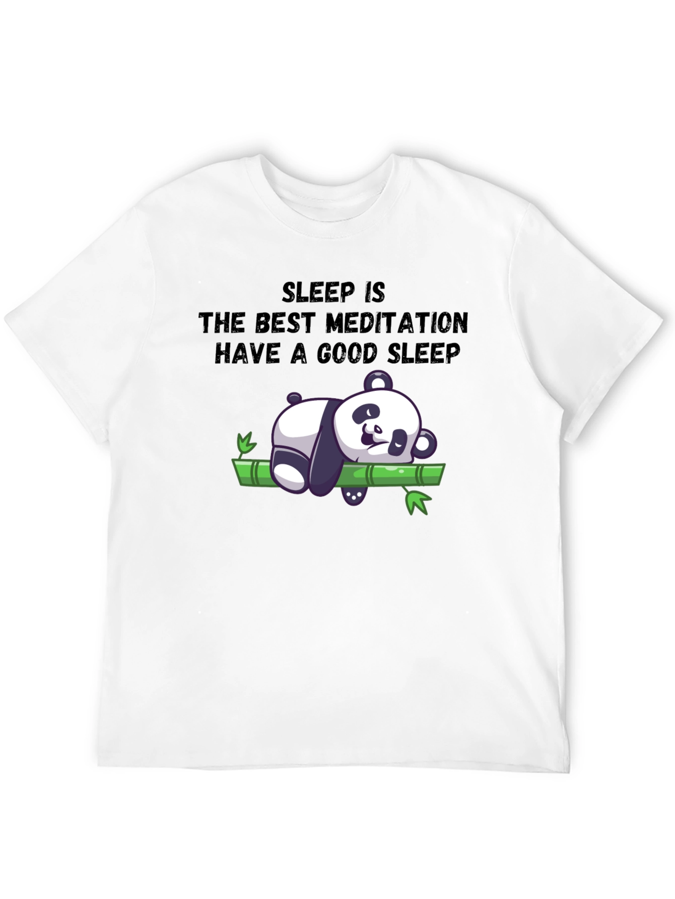 Sleep Meditation Panda T-Shirt - Relax & Sleep Well