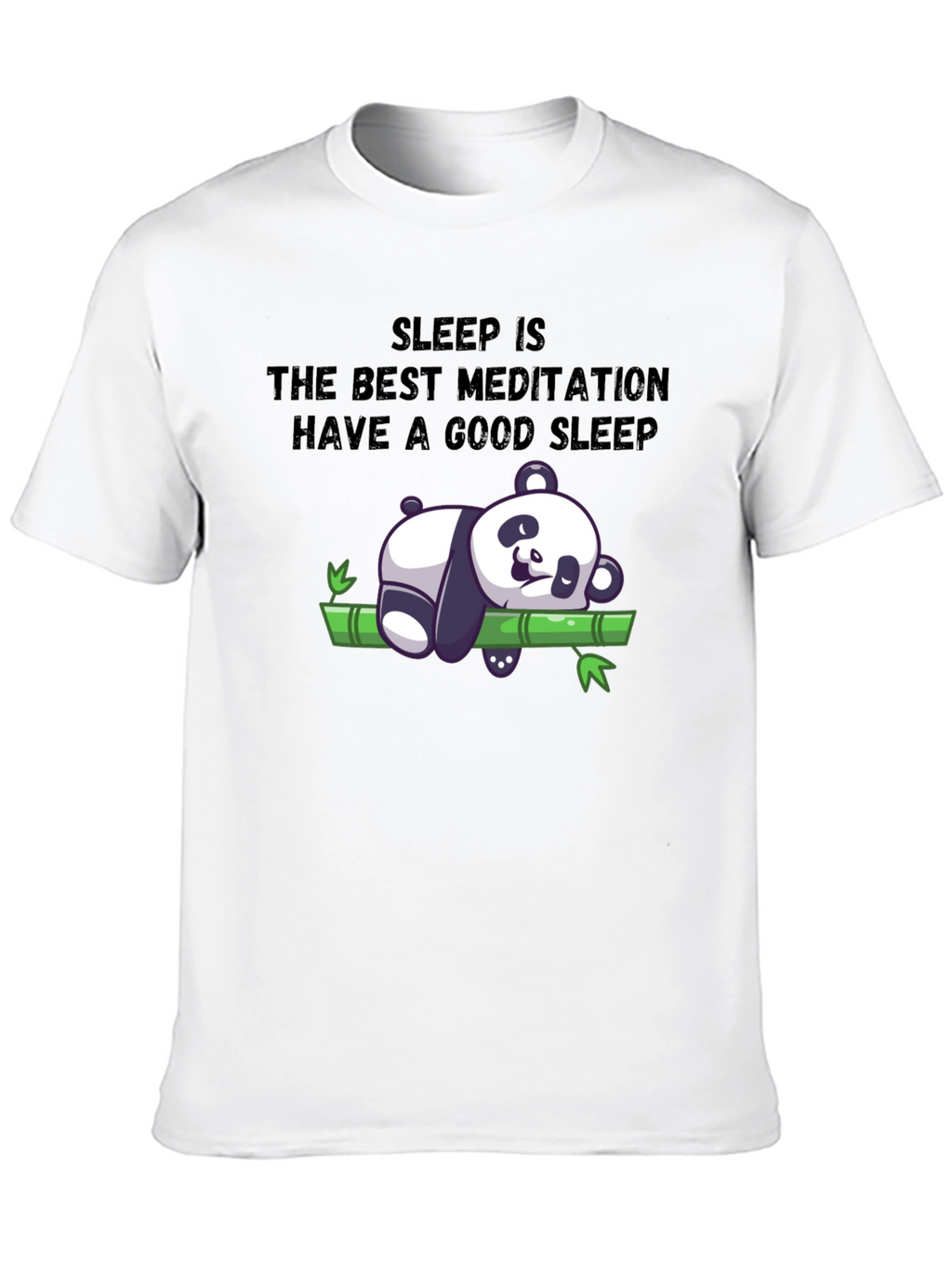 Sleep Meditation Panda T-Shirt - Relax & Sleep Well