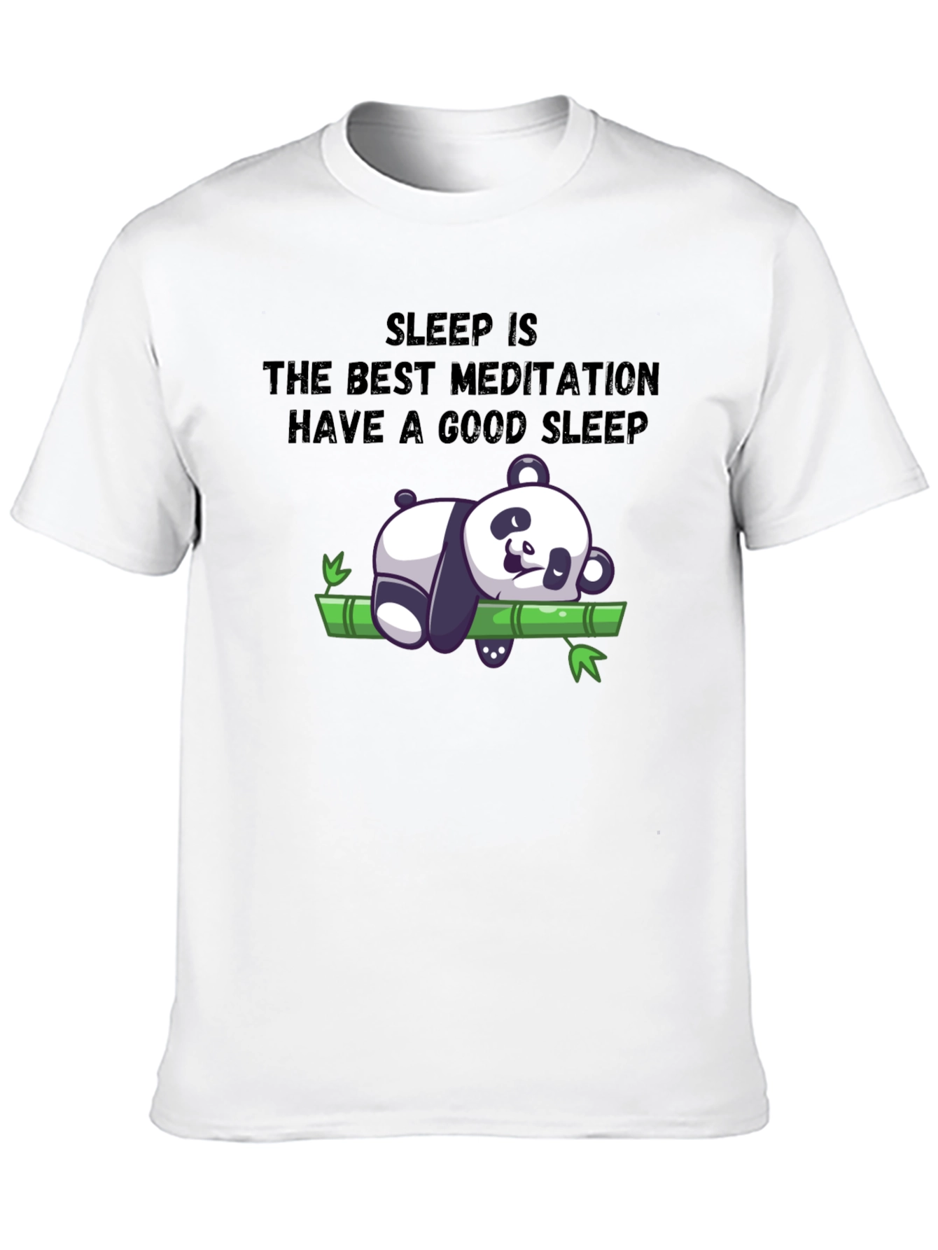 Sleep Meditation Panda T-Shirt - Relax & Sleep Well