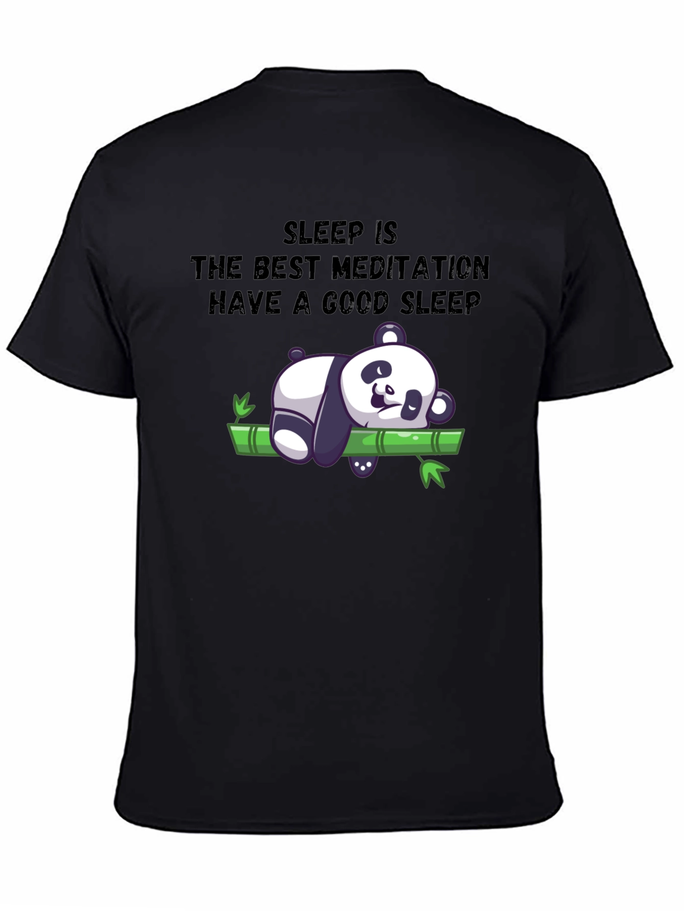 Sleep Meditation Panda T-Shirt - Relax & Sleep Well