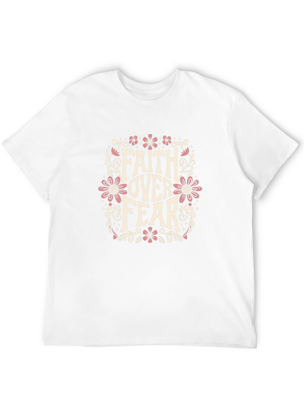 Faith Over Fear Graphic Black T-Shirt