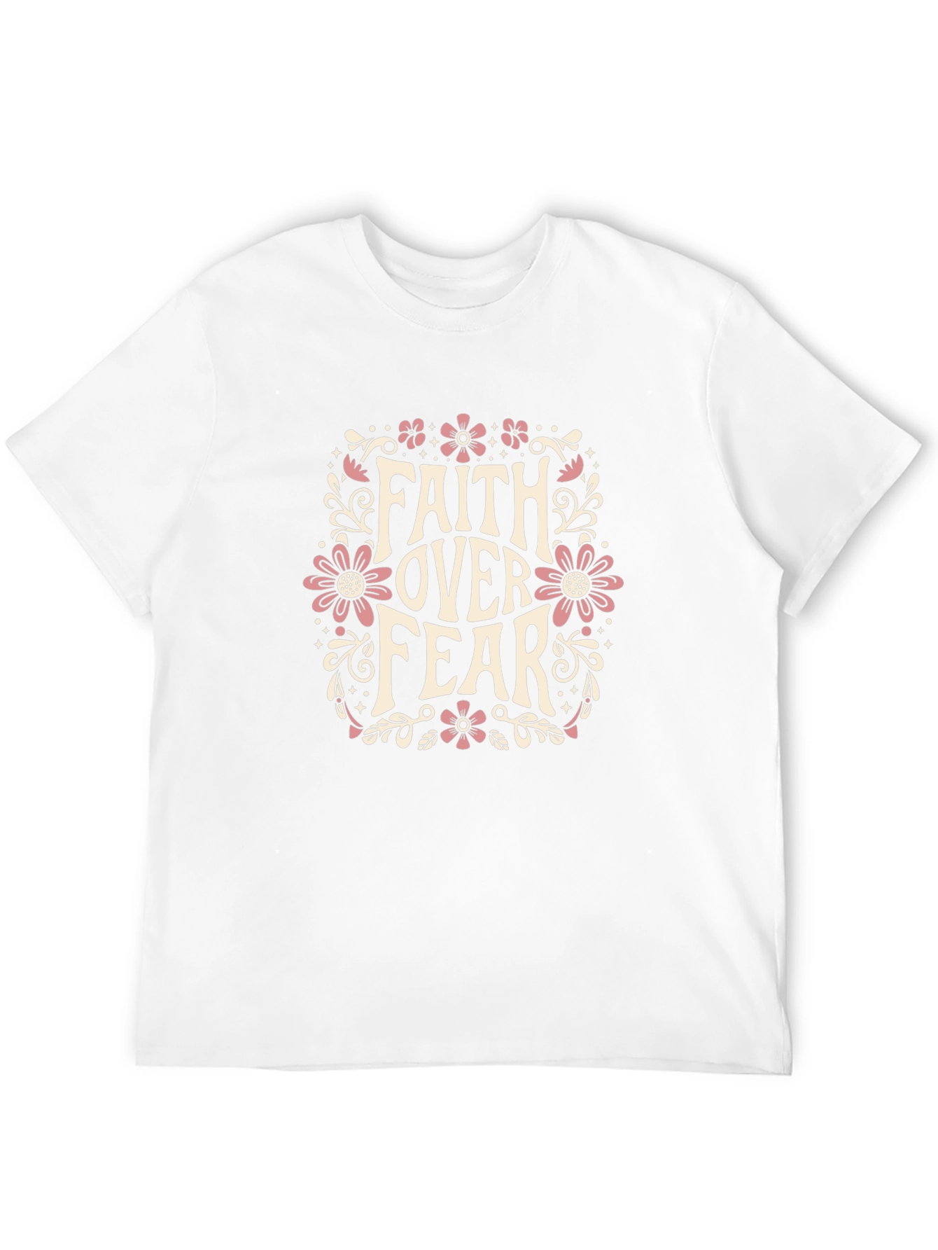Faith Over Fear Graphic Black T-Shirt