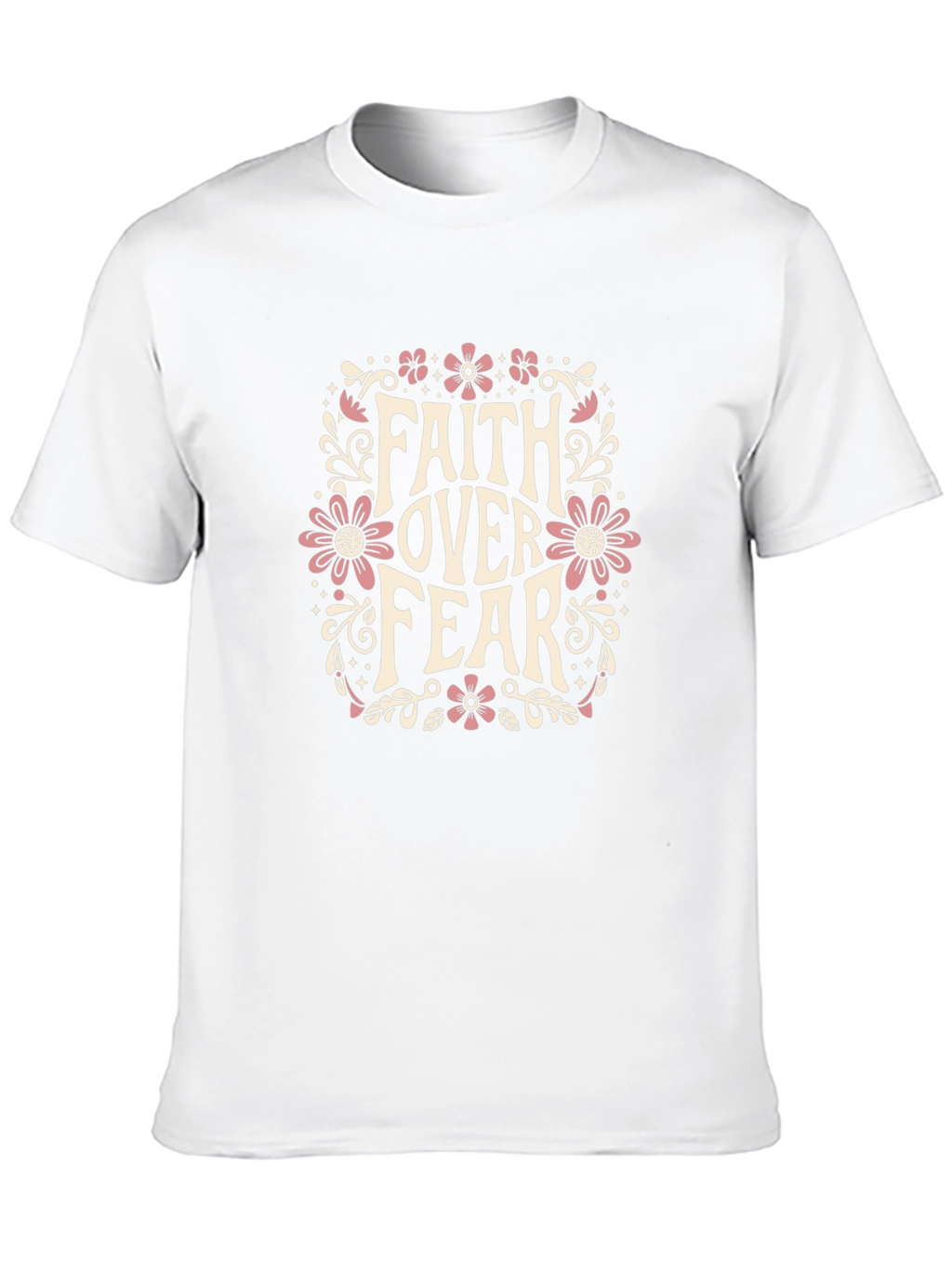 Faith Over Fear Graphic Black T-Shirt