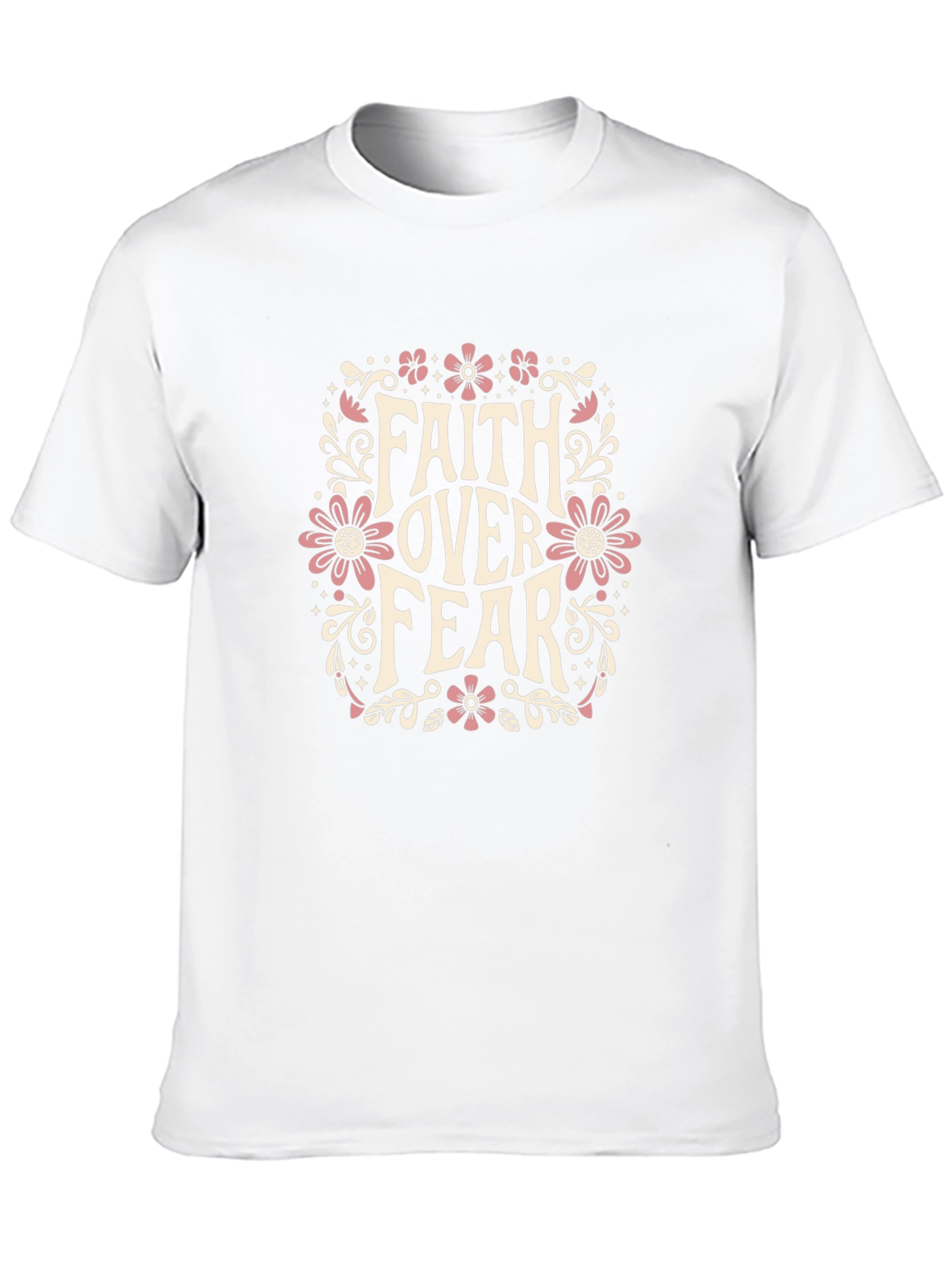 Faith Over Fear Graphic Black T-Shirt