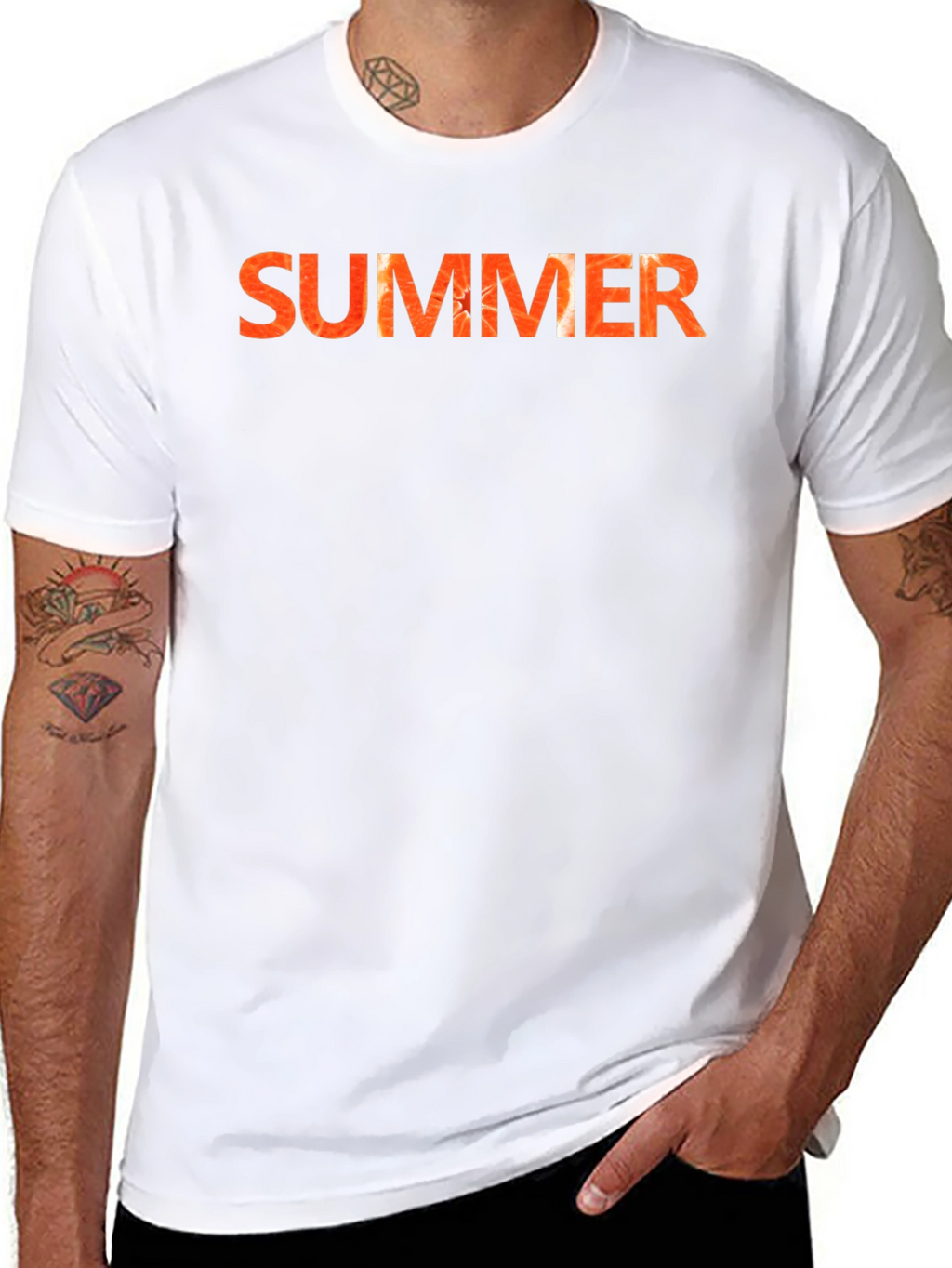Summer Graphic Tee - Mens Black T-Shirt