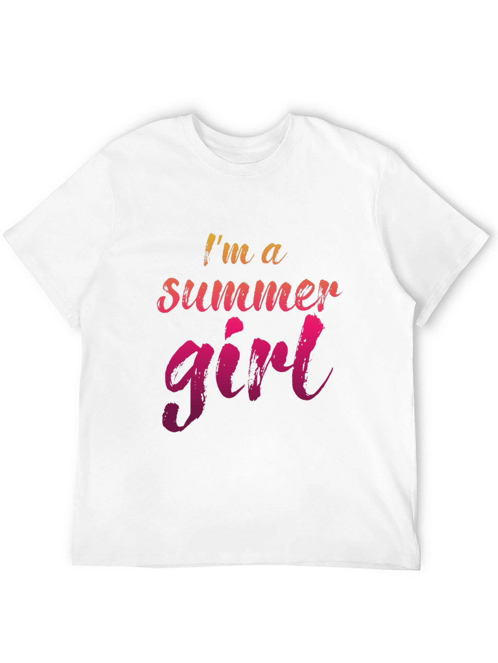 Summer Girl Graphic Tee - Casual Black T-Shirt