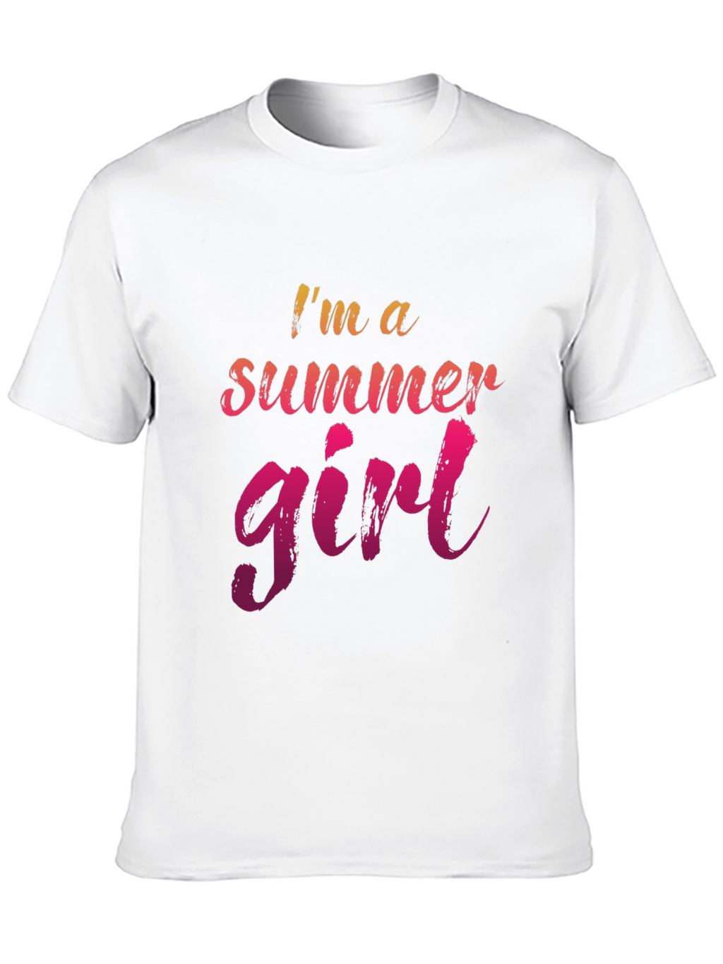 Summer Girl Graphic Tee - Casual Black T-Shirt