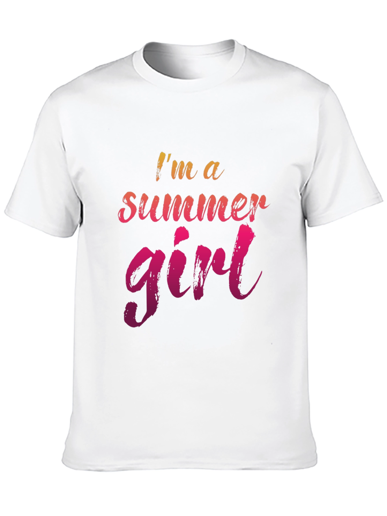 Summer Girl Graphic Tee - Casual Black T-Shirt