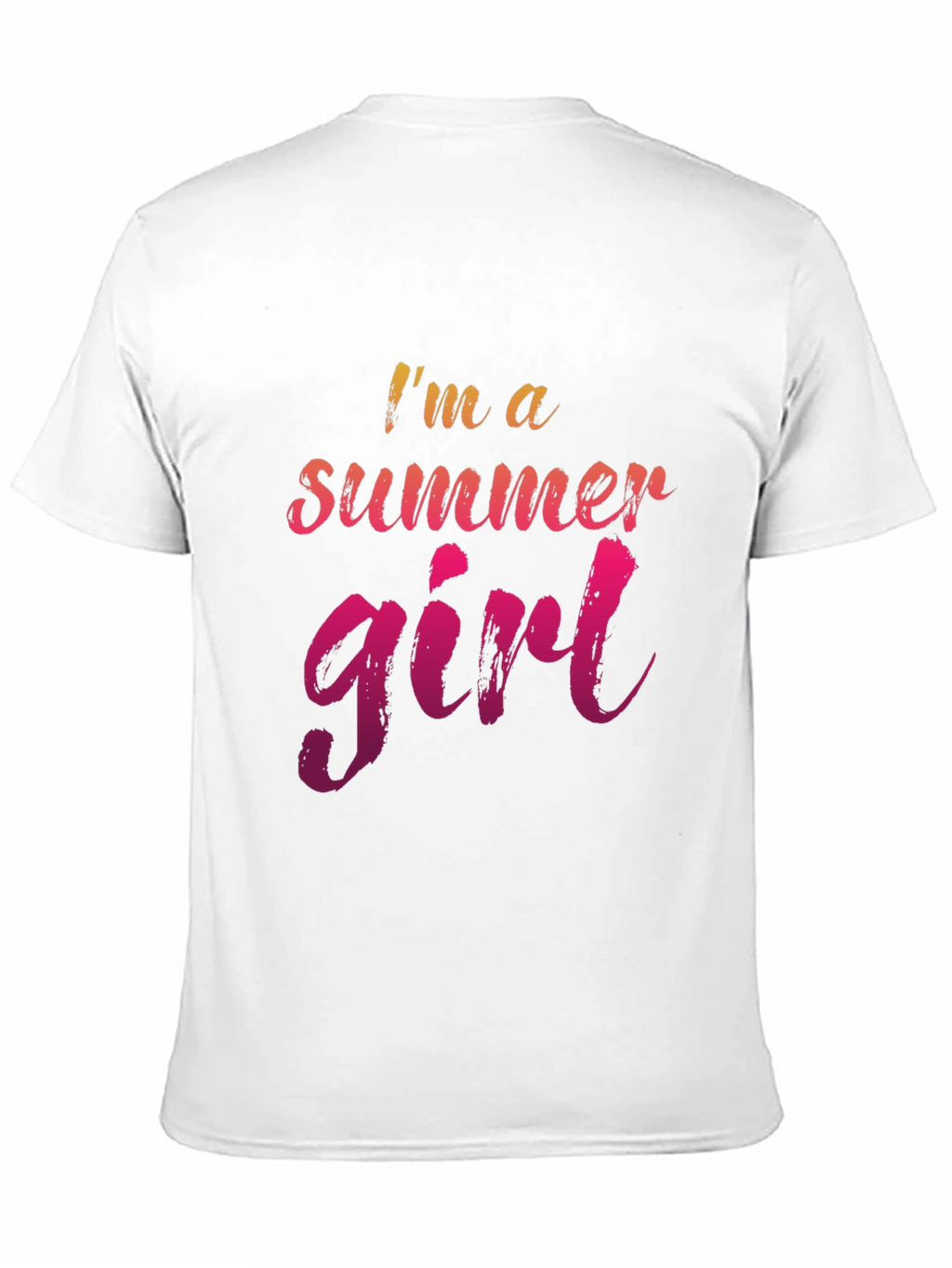 Summer Girl Graphic Tee - Casual Black T-Shirt