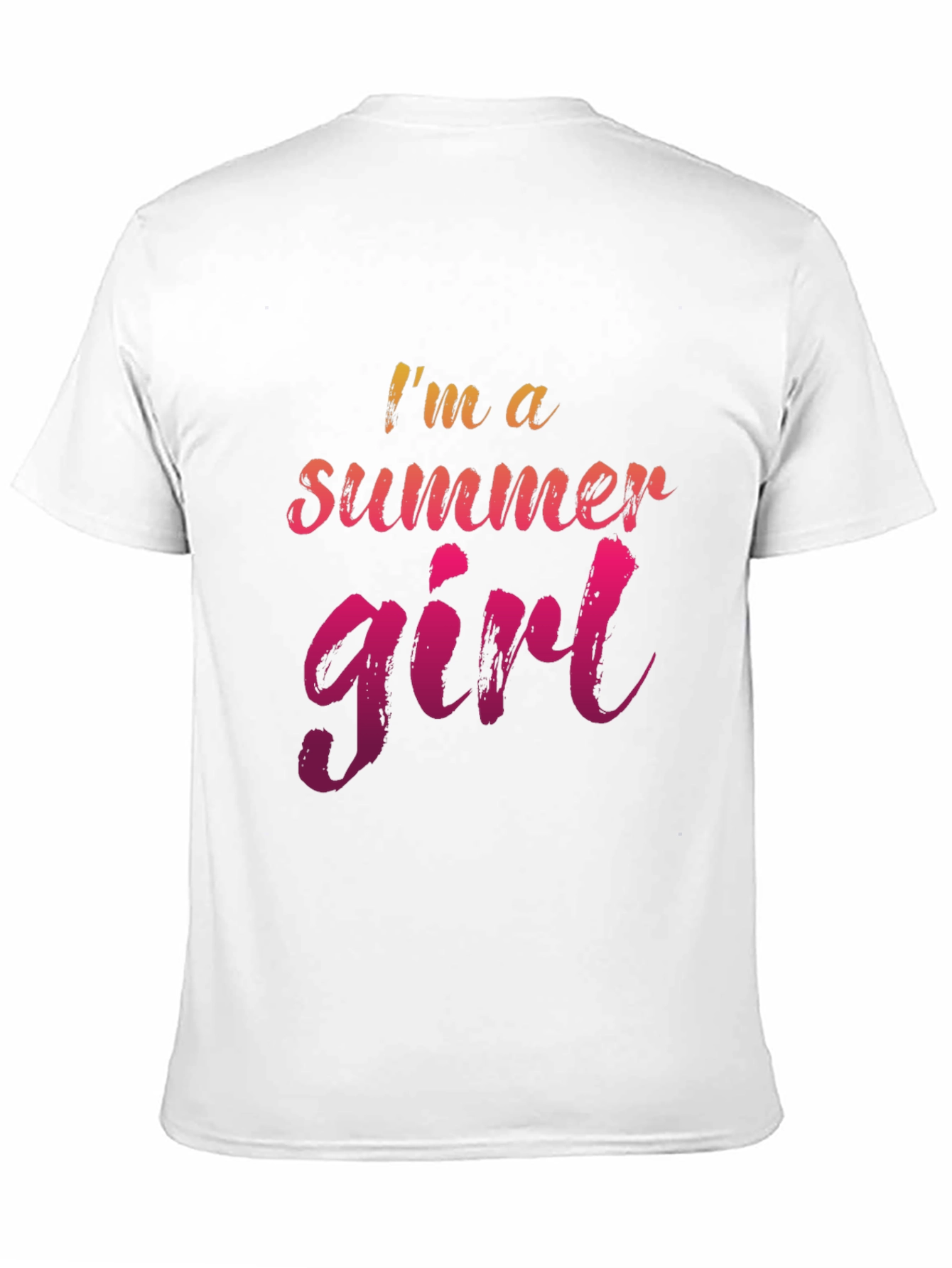 Summer Girl Graphic Tee - Casual Black T-Shirt