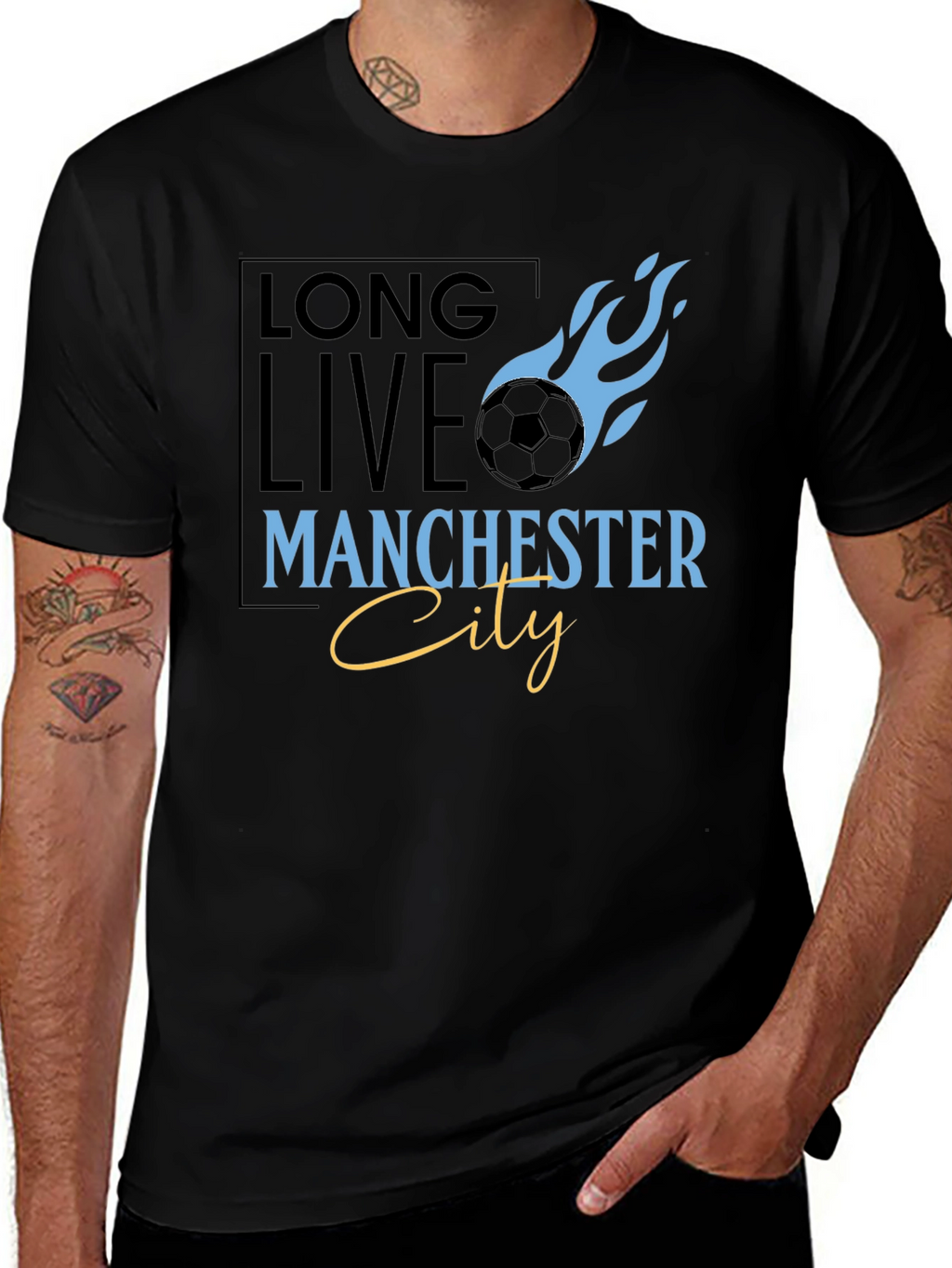 Long Live Manchester City Graphic Tee