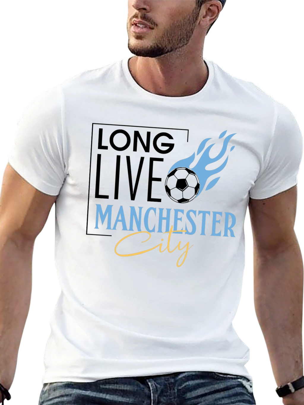 Long Live Manchester City Graphic Tee