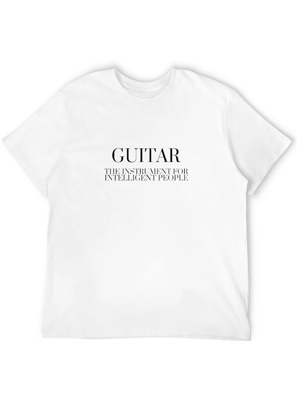 Guitar Instrument for Intelligent People Black T-Shirt